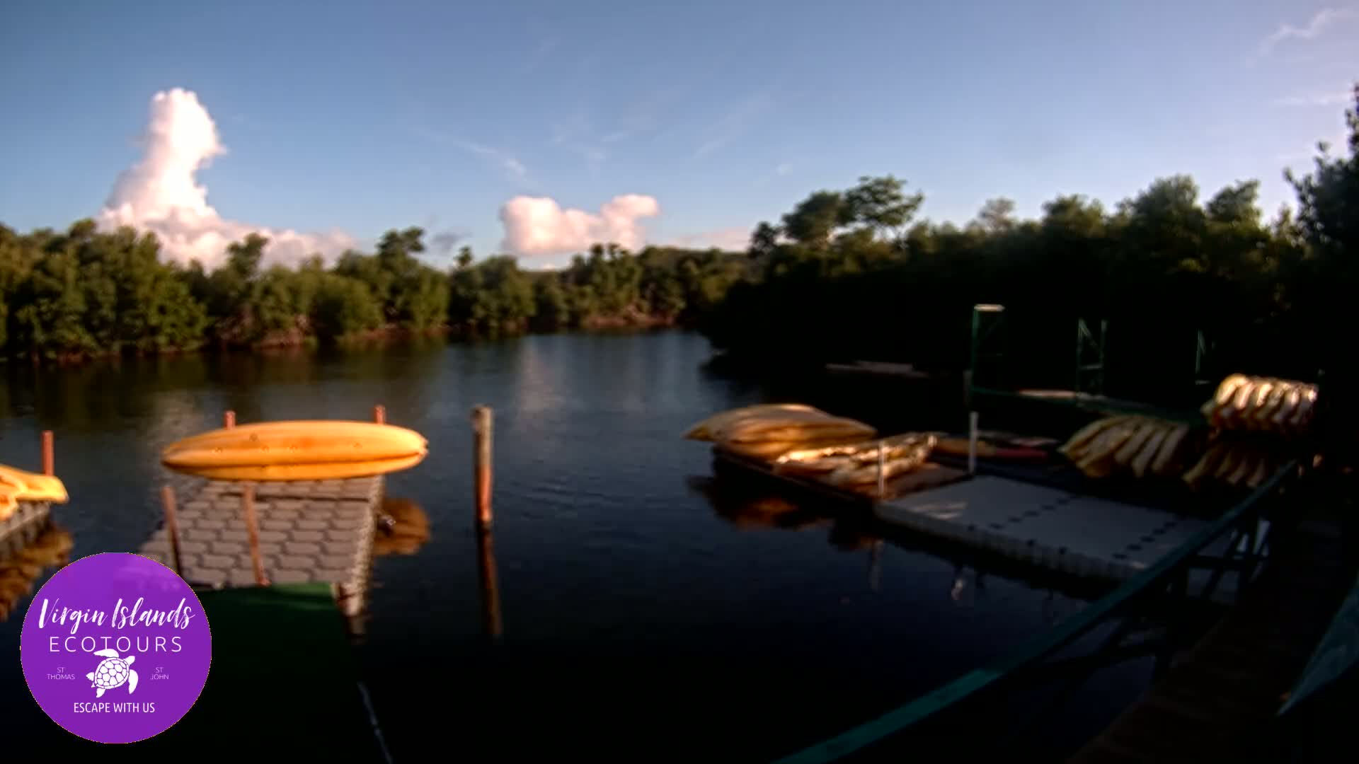 St. Thomas, Bovoni, Mangrove Lagoon Lake Live Cam - Southside, St. Thomas, United States Virgin Islands, USA