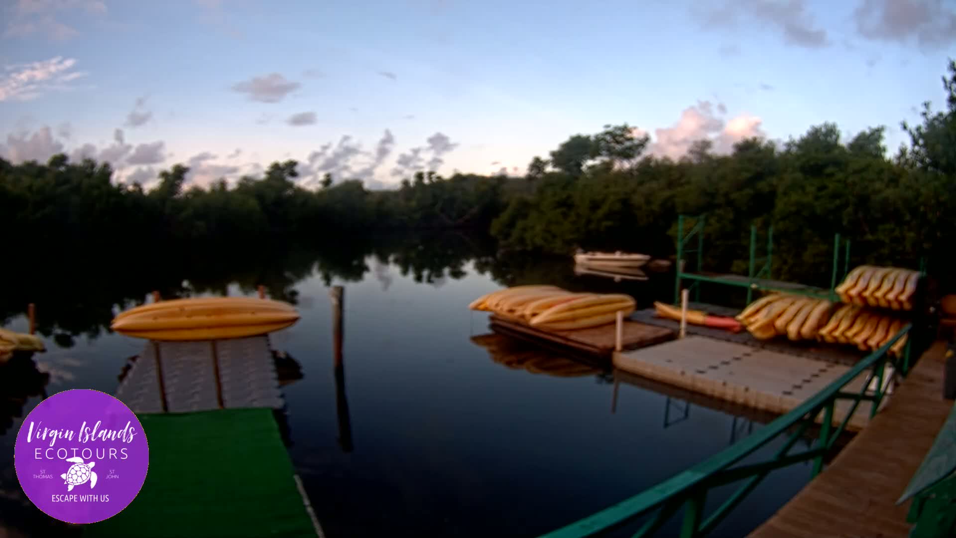 St. Thomas, Bovoni, Mangrove Lagoon Lake Live Cam - Southside, St. Thomas, United States Virgin Islands, USA