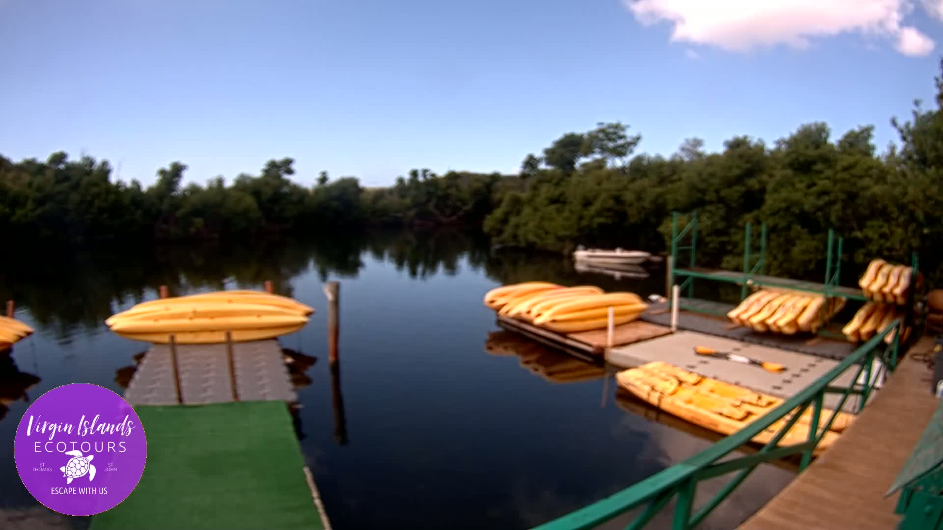 St. Thomas, Bovoni, Mangrove Lagoon Lake Live Cam - Southside, St. Thomas, United States Virgin Islands, USA