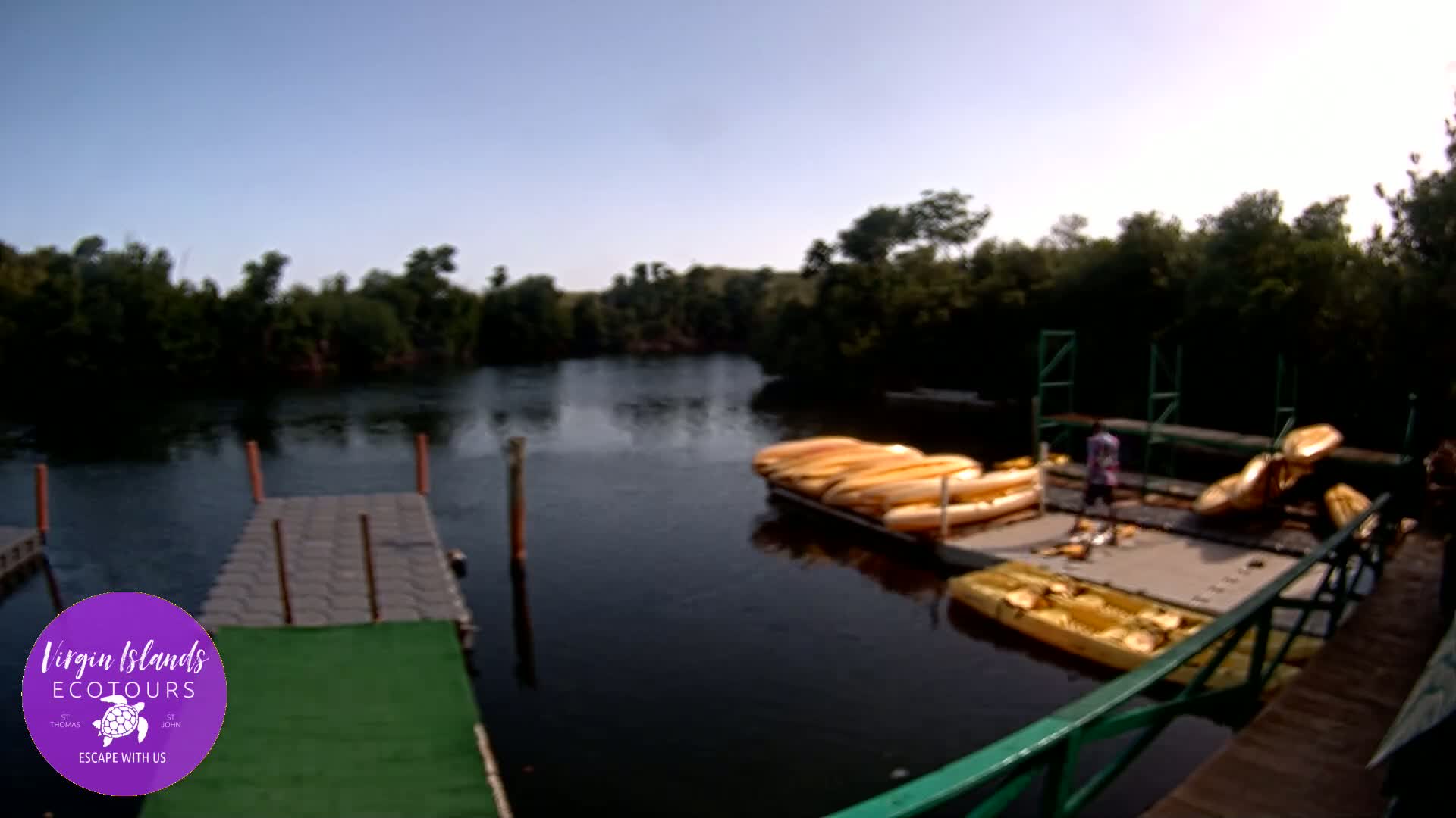St. Thomas, Bovoni, Mangrove Lagoon Lake Live Cam - Southside, St. Thomas, United States Virgin Islands, USA