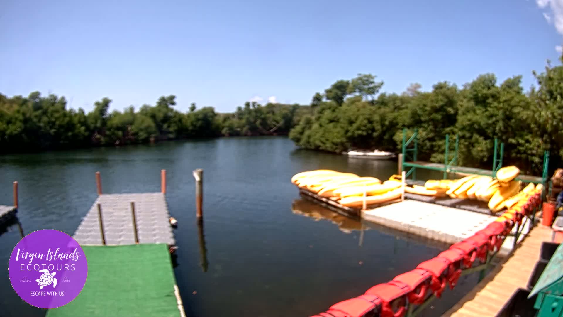 St. Thomas, Bovoni, Mangrove Lagoon Lake Live Cam - Southside, St. Thomas, United States Virgin Islands, USA