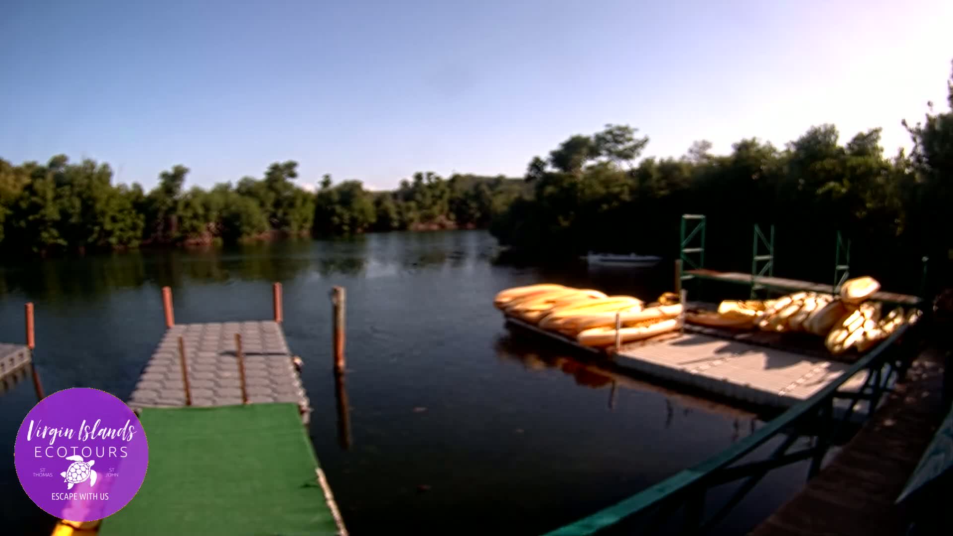 St. Thomas, Bovoni, Mangrove Lagoon Lake Live Cam - Southside, St. Thomas, United States Virgin Islands, USA