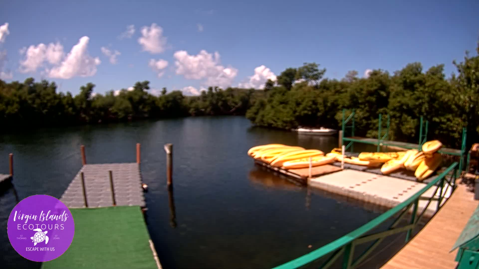 St. Thomas, Bovoni, Mangrove Lagoon Lake Live Cam - Southside, St. Thomas, United States Virgin Islands, USA