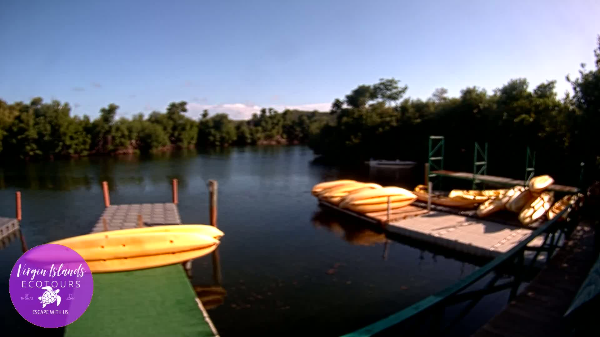 St. Thomas, Bovoni, Mangrove Lagoon Lake Live Cam - Southside, St. Thomas, United States Virgin Islands, USA