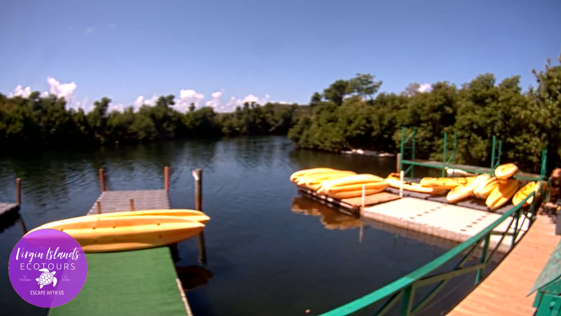 St. Thomas, Bovoni, Mangrove Lagoon Lake Live Cam - Southside, St. Thomas, United States Virgin Islands, USA