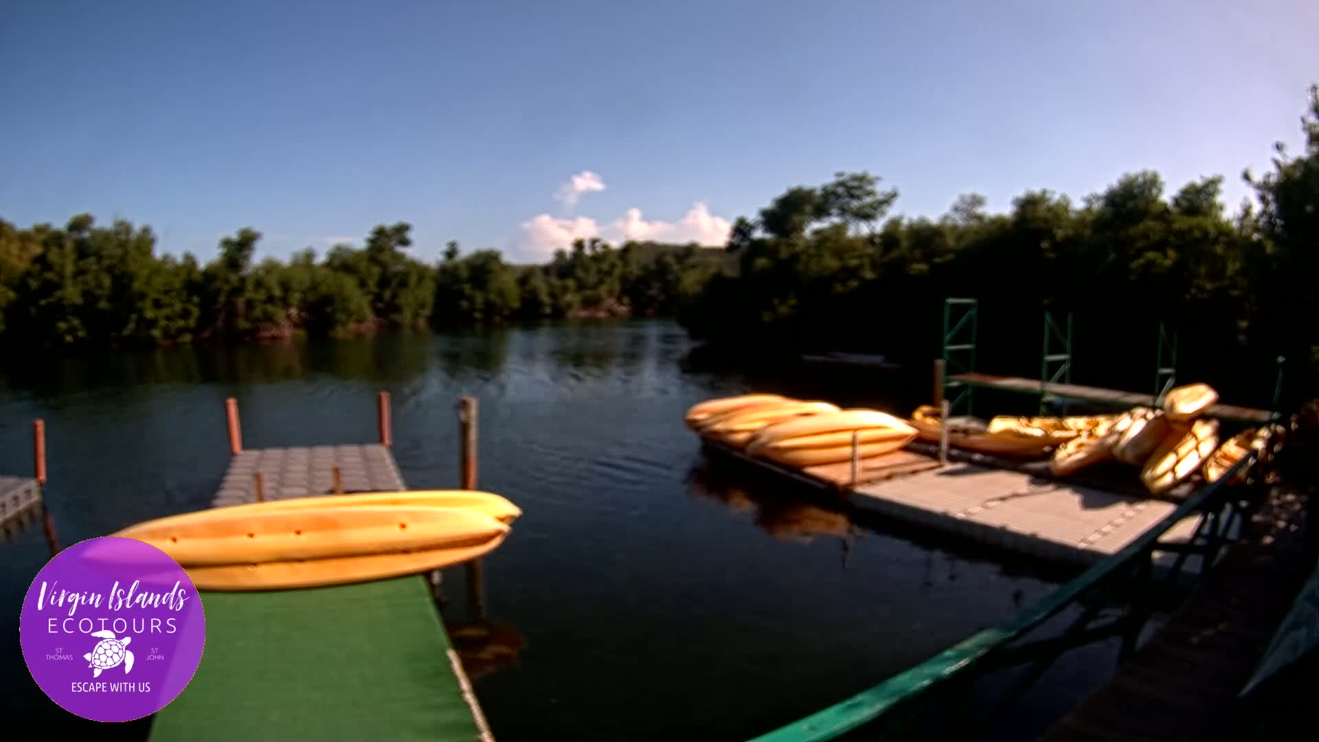 St. Thomas, Bovoni, Mangrove Lagoon Lake Live Cam - Southside, St. Thomas, United States Virgin Islands, USA