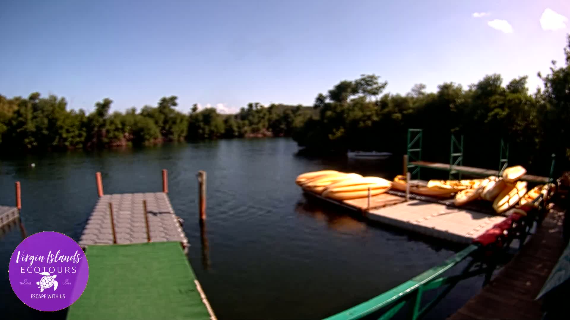St. Thomas, Bovoni, Mangrove Lagoon Lake Live Cam - Southside, St. Thomas, United States Virgin Islands, USA
