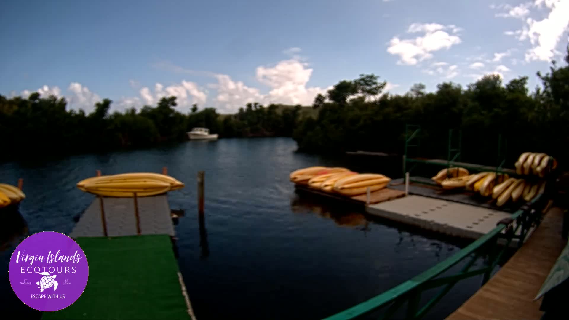 St. Thomas, Bovoni, Mangrove Lagoon Lake Live Cam - Southside, St. Thomas, United States Virgin Islands, USA