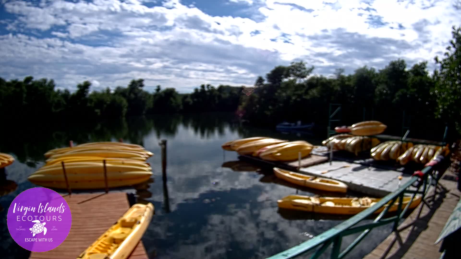 St. Thomas, Bovoni, Mangrove Lagoon Lake Live Cam - Southside, St. Thomas, United States Virgin Islands, USA