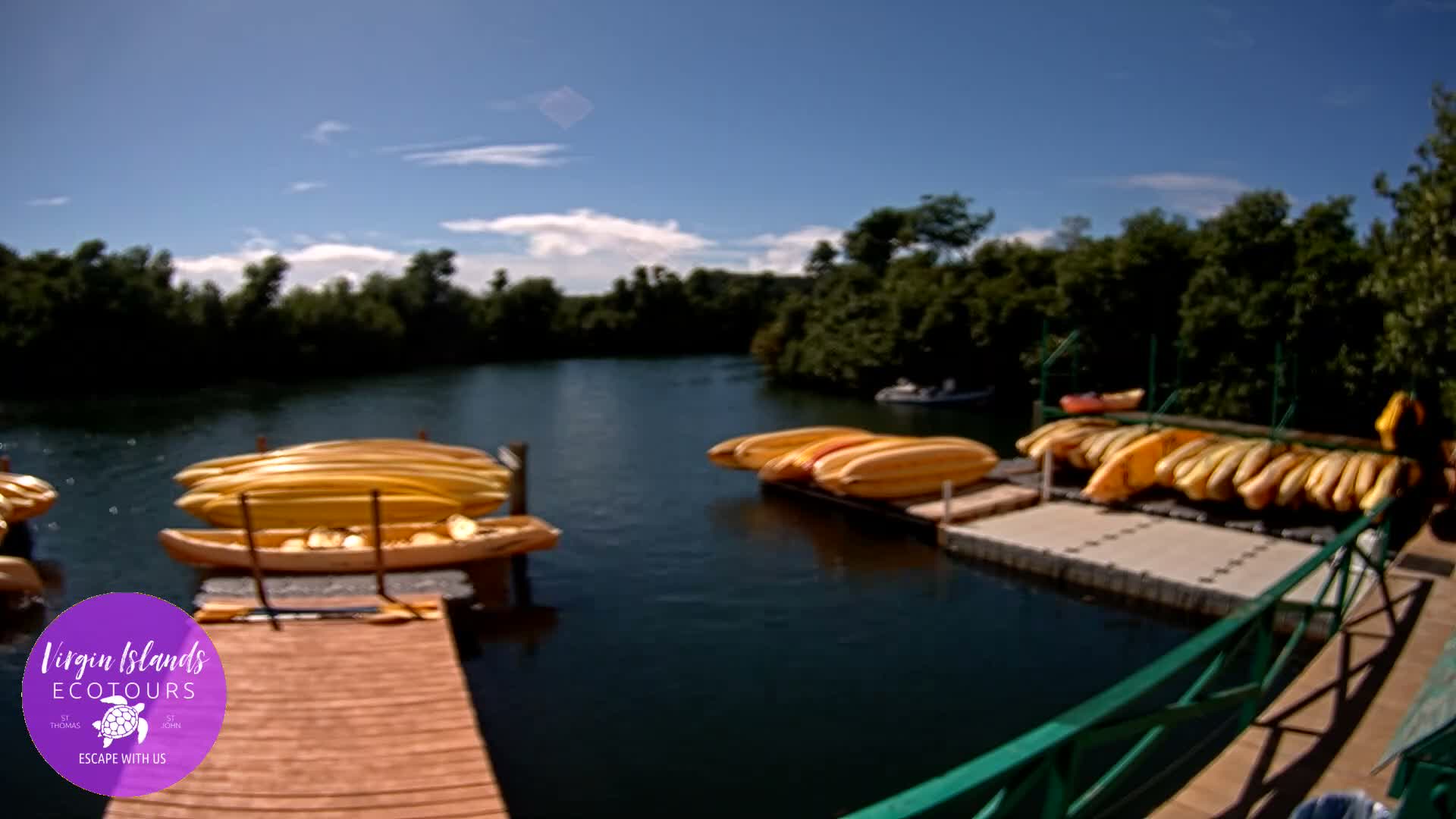 St. Thomas, Bovoni, Mangrove Lagoon Lake Live Cam - Southside, St. Thomas, United States Virgin Islands, USA