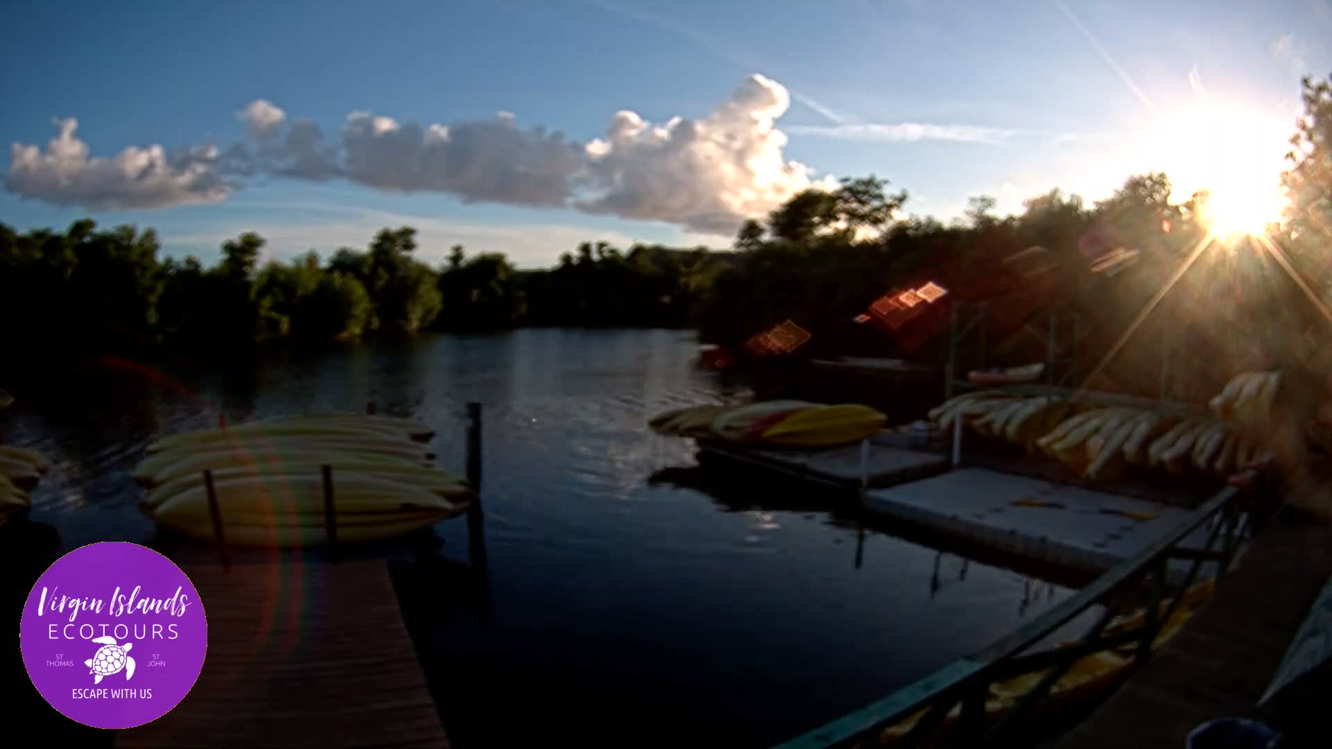 St. Thomas, Bovoni, Mangrove Lagoon Lake Live Cam - Southside, St. Thomas, United States Virgin Islands, USA