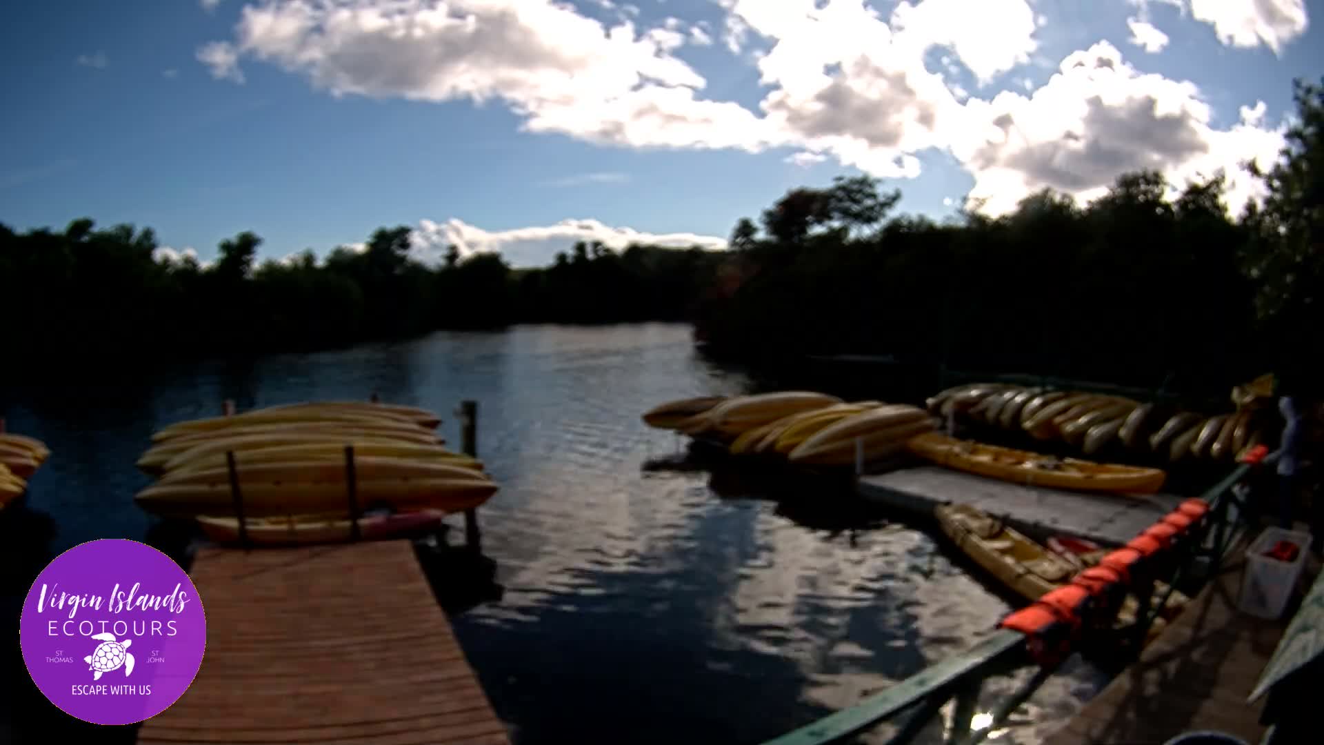 St. Thomas, Bovoni, Mangrove Lagoon Lake Live Cam - Southside, St. Thomas, United States Virgin Islands, USA
