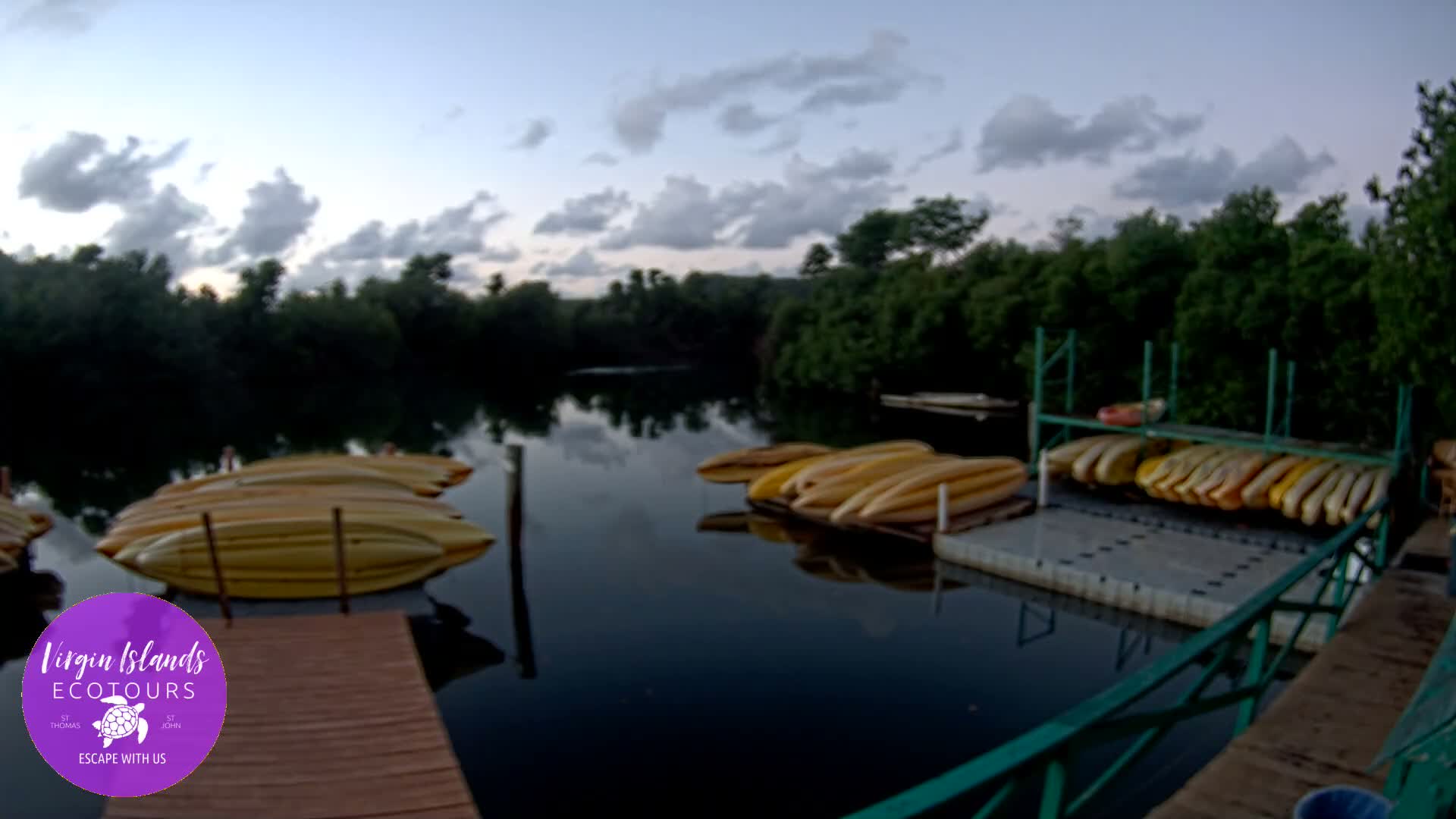 St. Thomas, Bovoni, Mangrove Lagoon Lake Live Cam - Southside, St. Thomas, United States Virgin Islands, USA