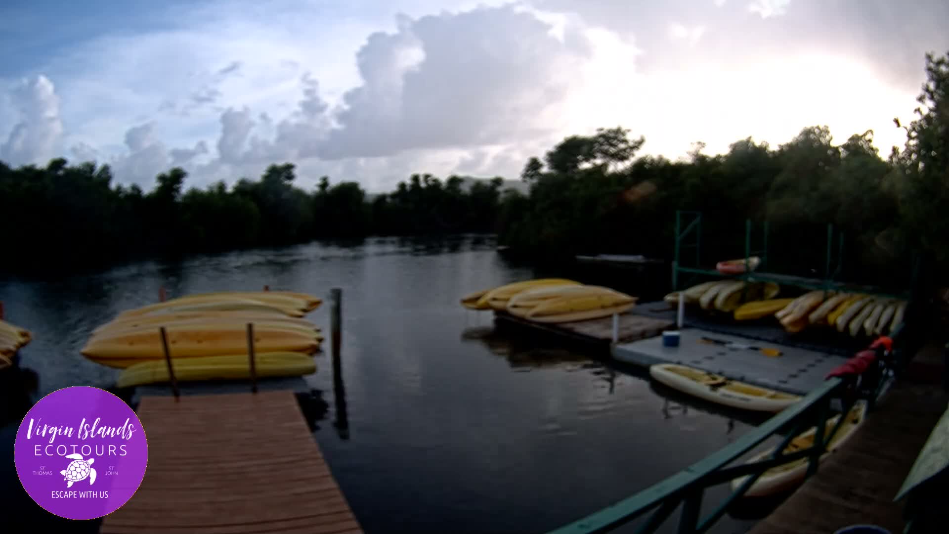 St. Thomas, Bovoni, Mangrove Lagoon Lake Live Cam - Southside, St. Thomas, United States Virgin Islands, USA