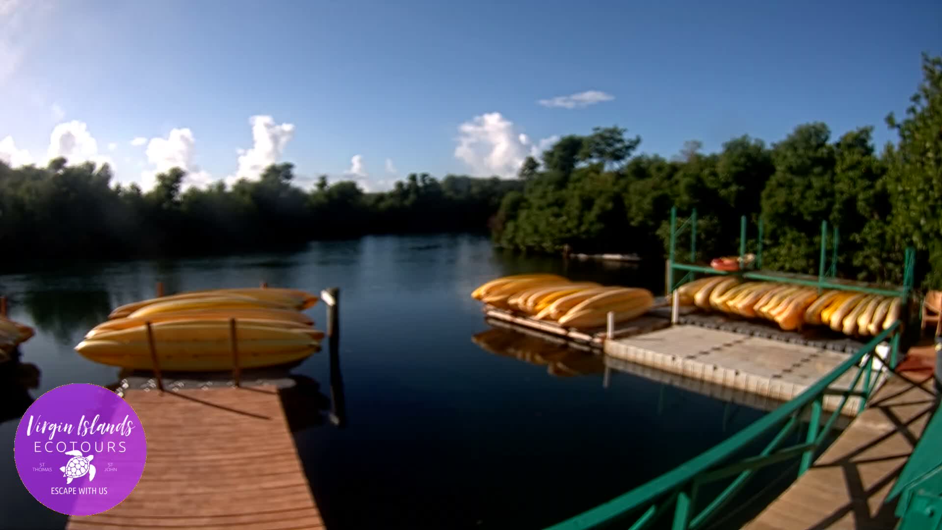 St. Thomas, Bovoni, Mangrove Lagoon Lake Live Cam - Southside, St. Thomas, United States Virgin Islands, USA