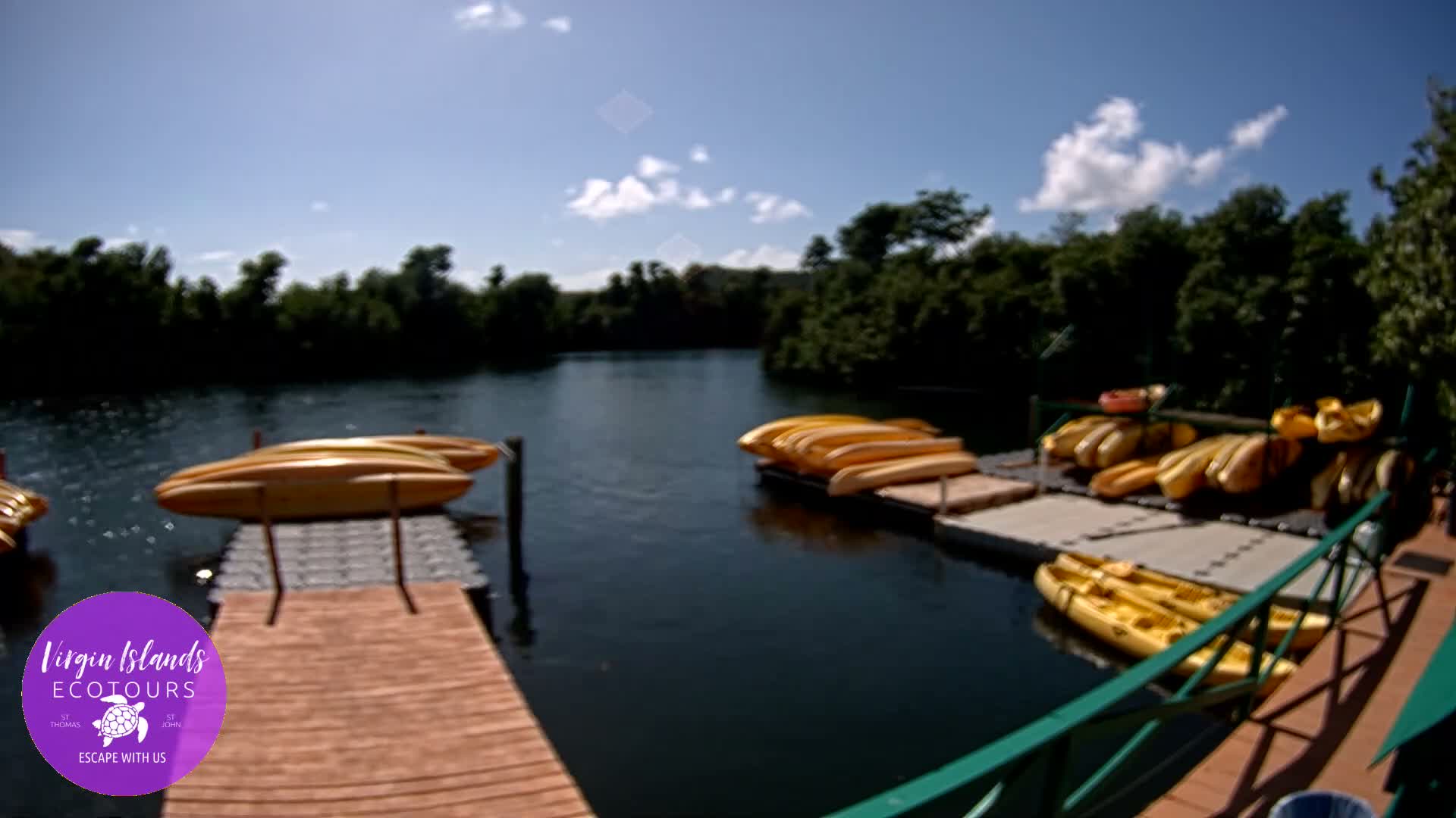 St. Thomas, Bovoni, Mangrove Lagoon Lake Live Cam - Southside, St. Thomas, United States Virgin Islands, USA