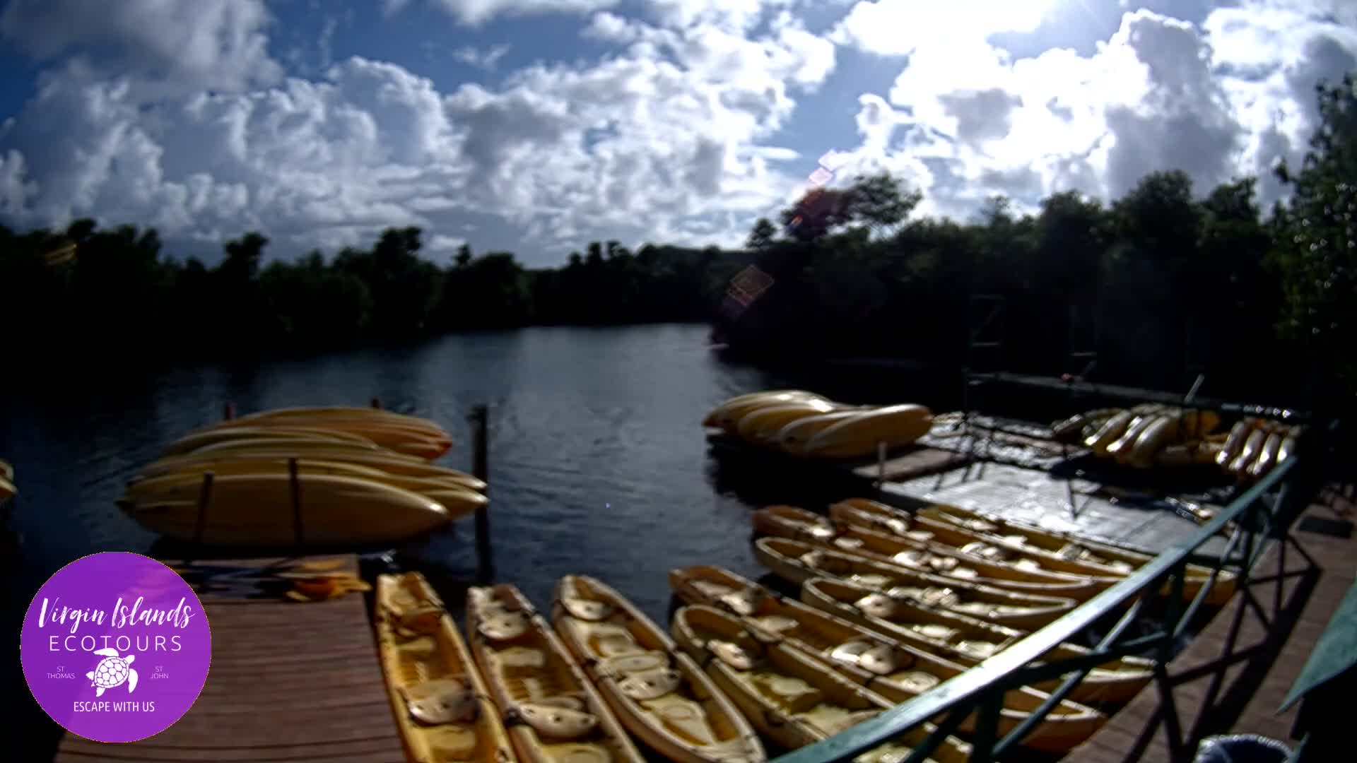 St. Thomas, Bovoni, Mangrove Lagoon Lake Live Cam - Southside, St. Thomas, United States Virgin Islands, USA