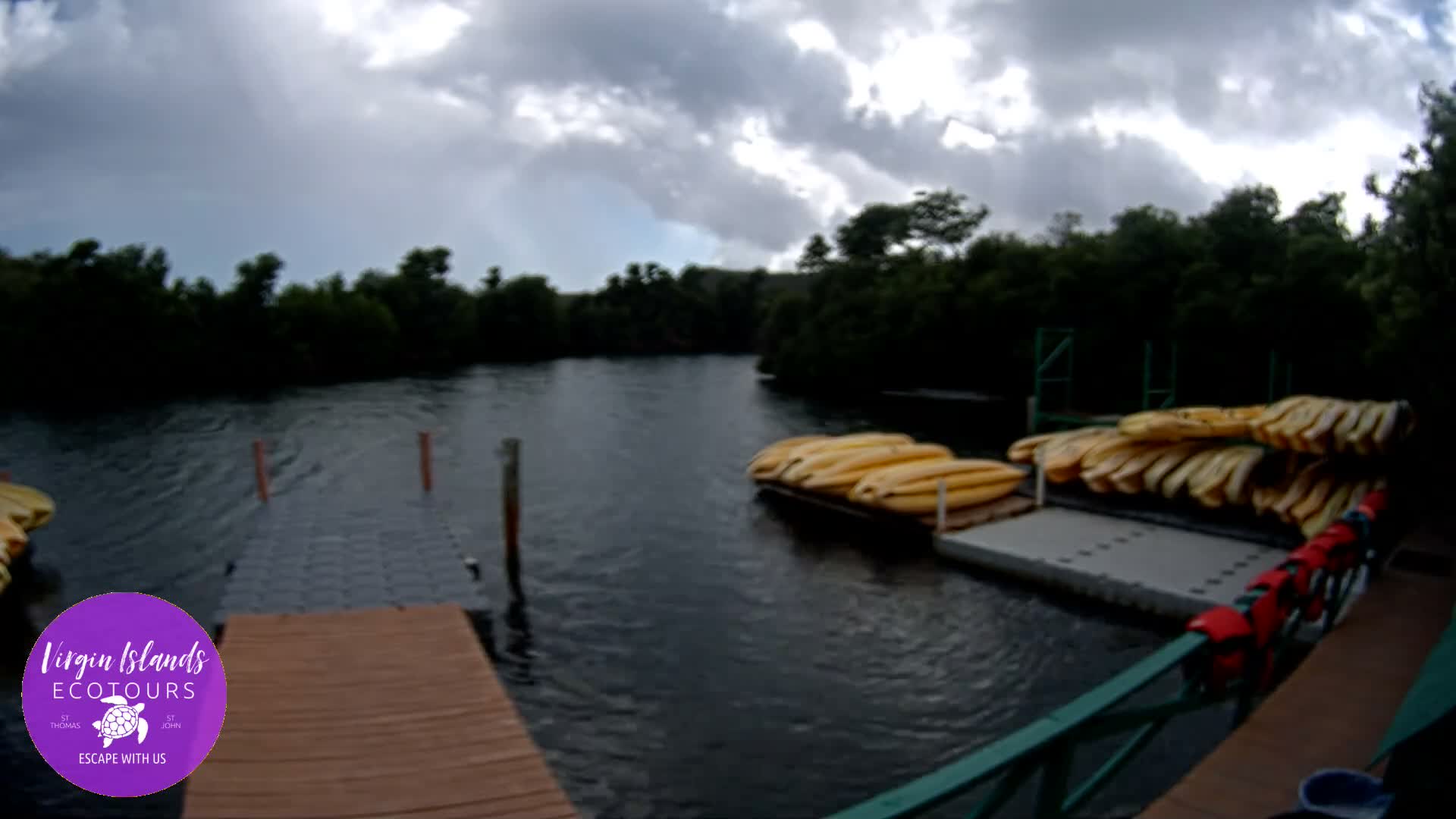 St. Thomas, Bovoni, Mangrove Lagoon Lake Live Cam - Southside, St. Thomas, United States Virgin Islands, USA