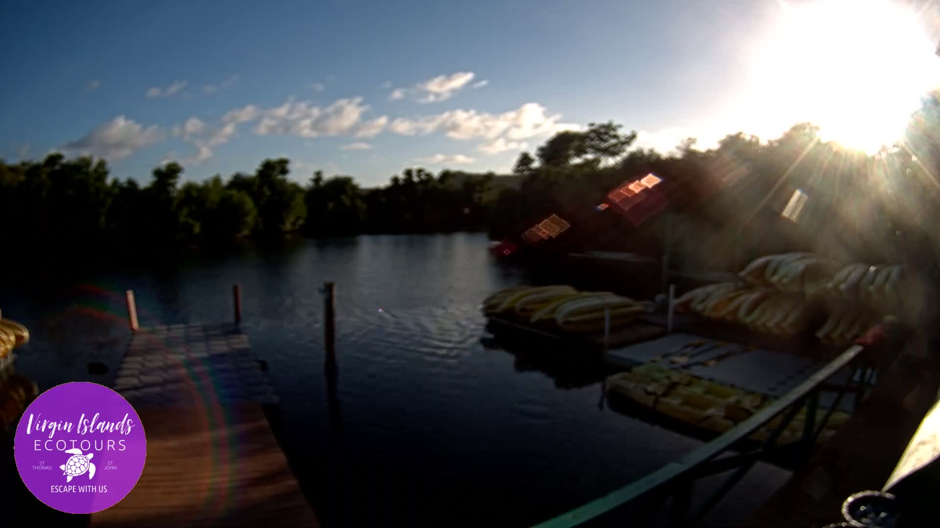 St. Thomas, Bovoni, Mangrove Lagoon Lake Live Cam - Southside, St. Thomas, United States Virgin Islands, USA