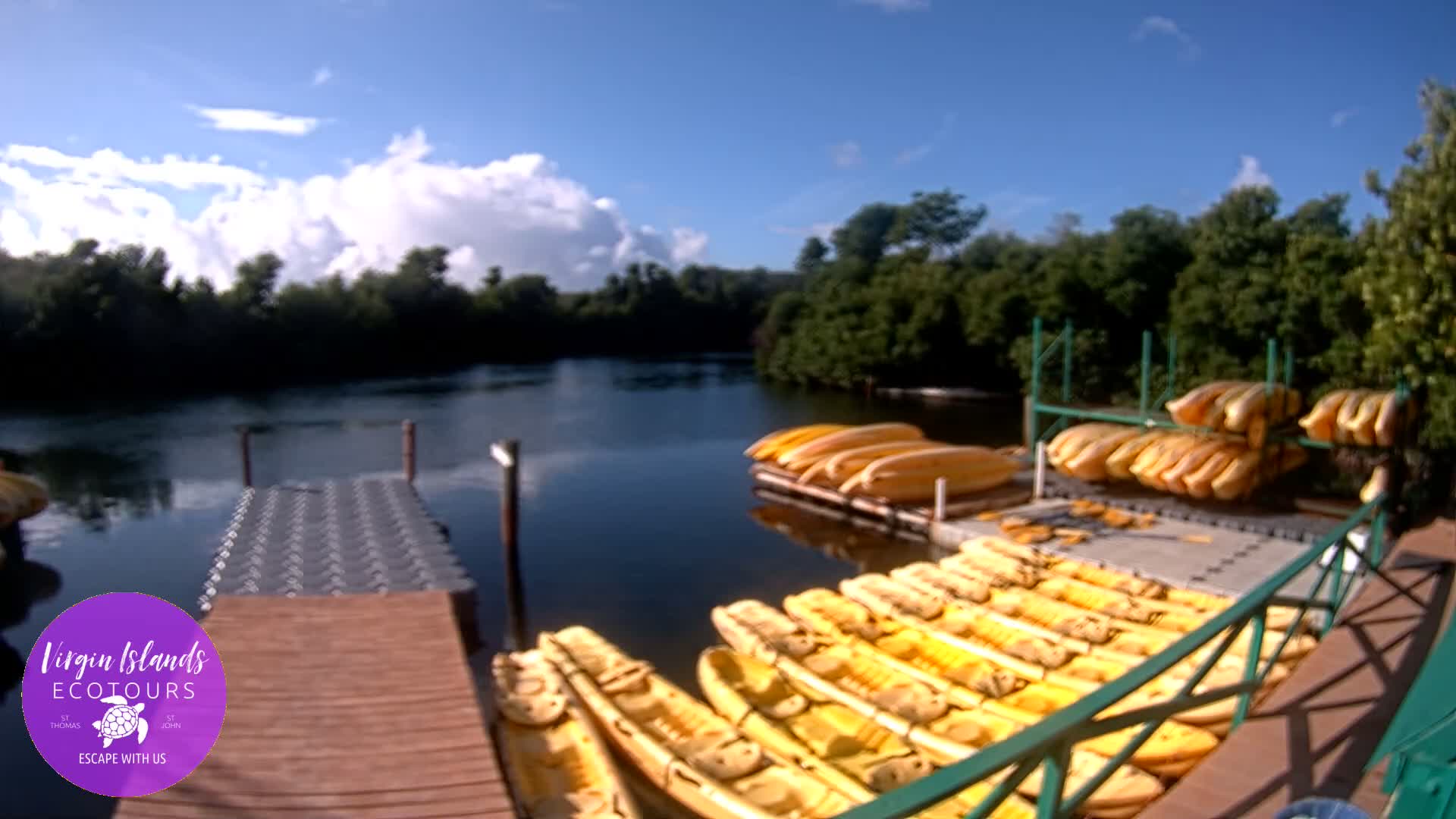 St. Thomas, Bovoni, Mangrove Lagoon Lake Live Cam - Southside, St. Thomas, United States Virgin Islands, USA