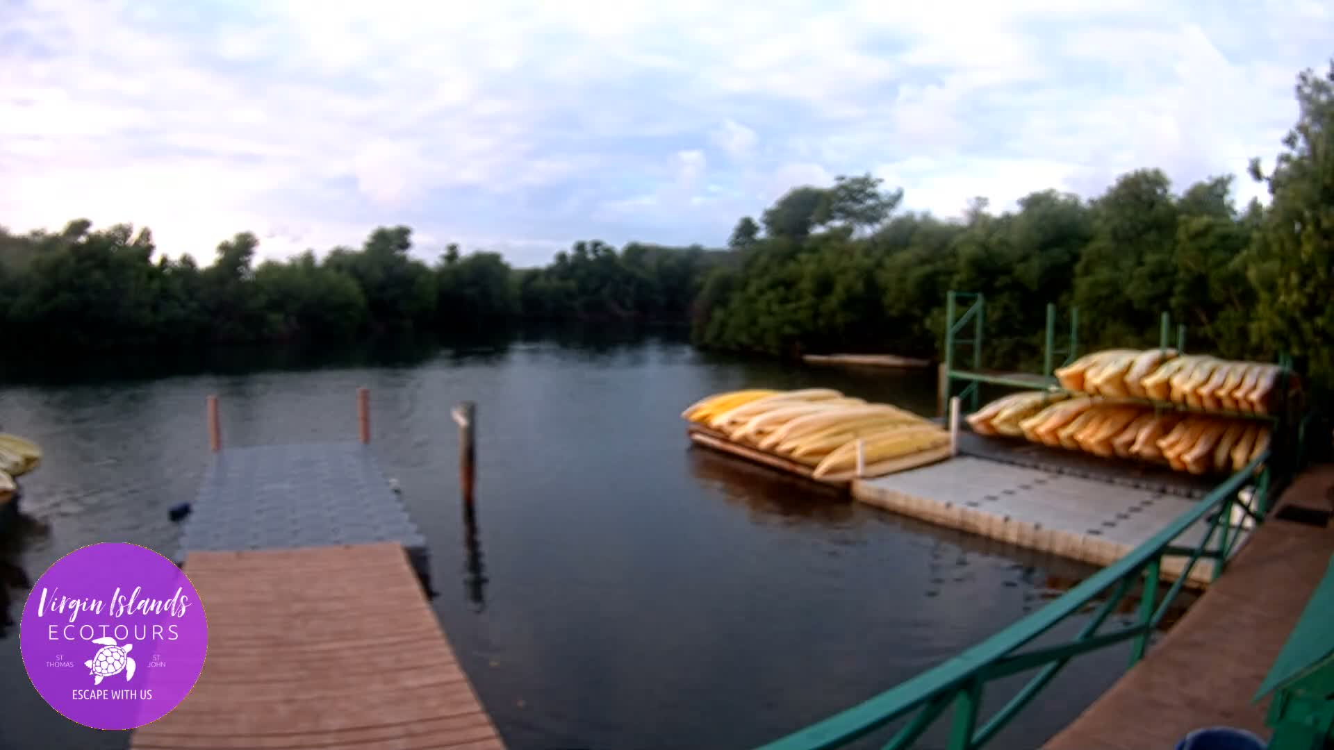 St. Thomas, Bovoni, Mangrove Lagoon Lake Live Cam - Southside, St. Thomas, United States Virgin Islands, USA