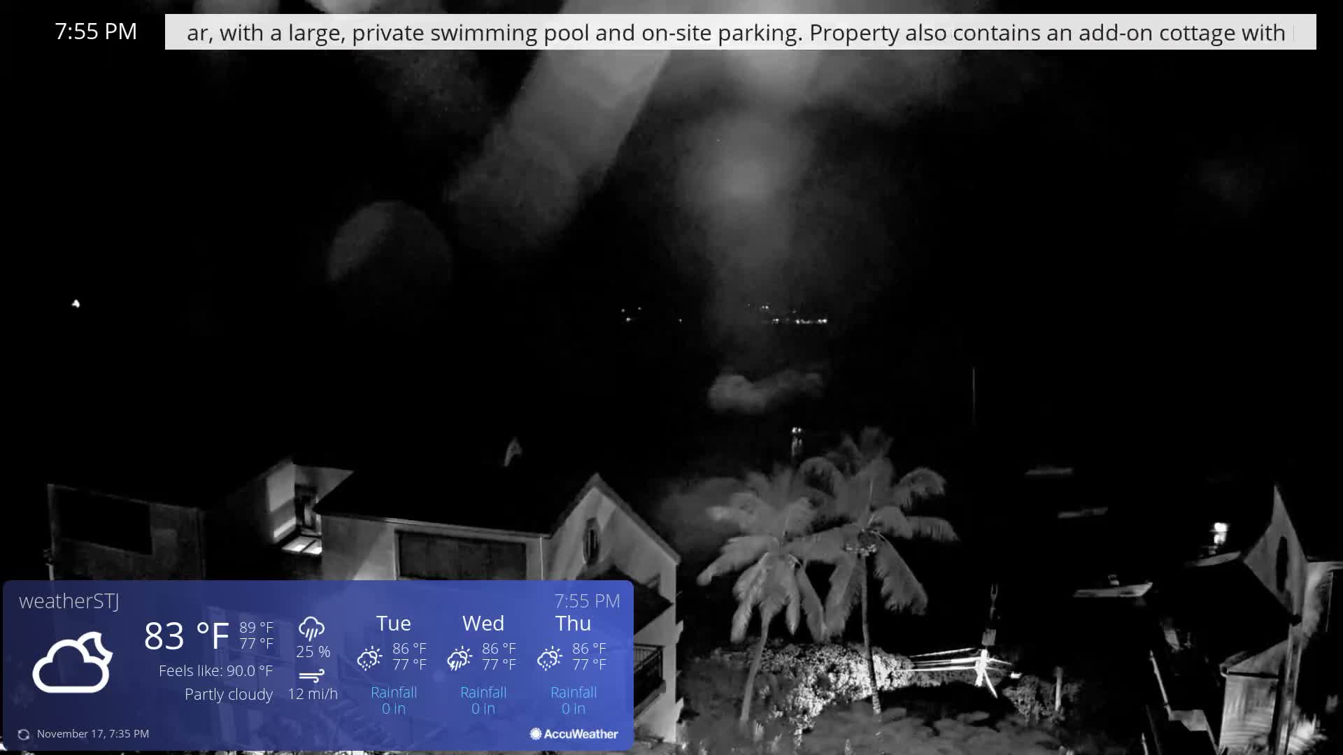 U.S Virgin Island, St John,  Mingo, Grass & Thatch Cay from Cruz Bay  Live Cam - Cruz Bay, St. John, United States Virgin Islands, USA