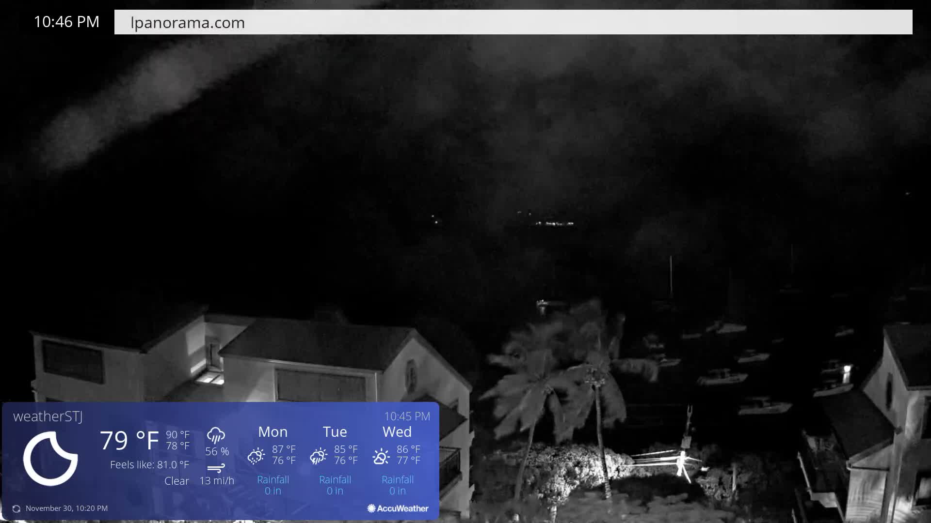 U.S Virgin Island, St John,  Mingo, Grass & Thatch Cay from Cruz Bay  Live Cam - Cruz Bay, St. John, United States Virgin Islands, USA