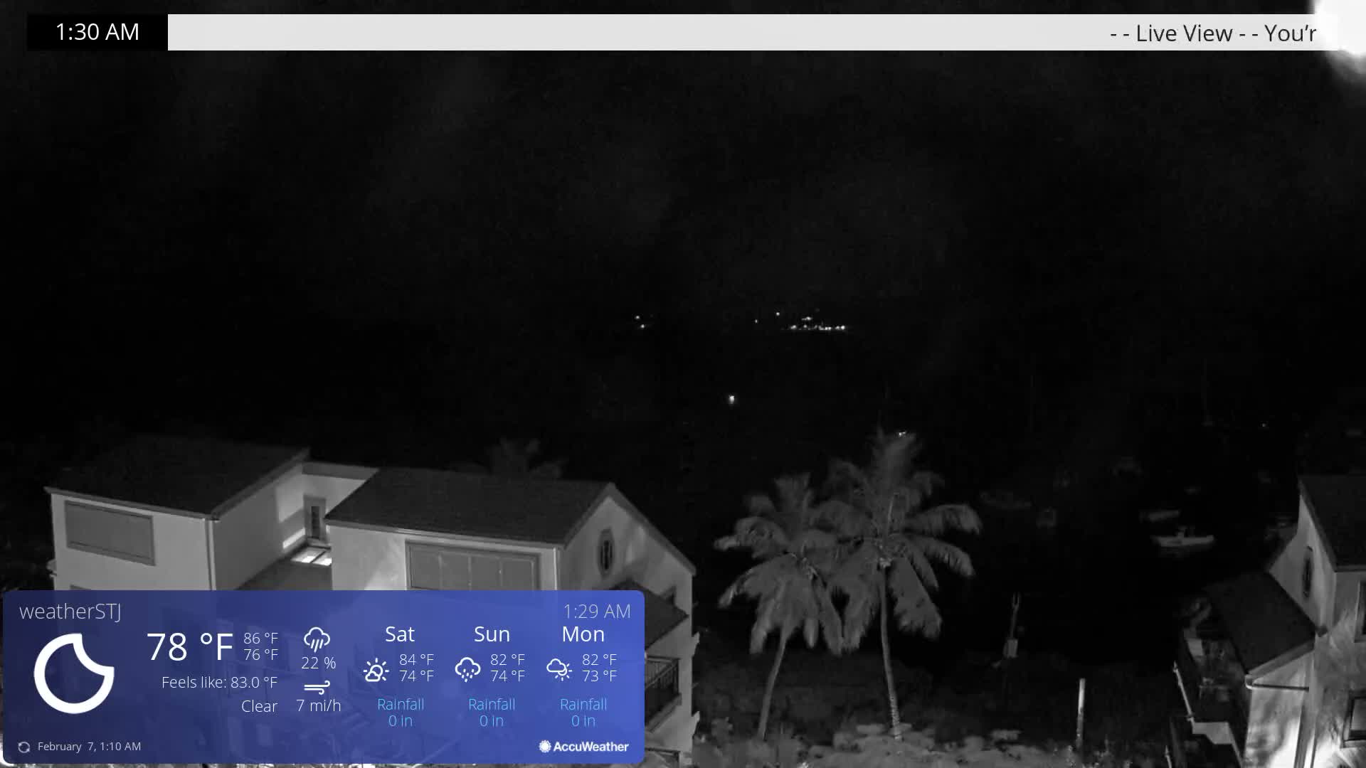U.S Virgin Island, St John,  Mingo, Grass & Thatch Cay from Cruz Bay  Live Cam - Cruz Bay, St. John, United States Virgin Islands, USA