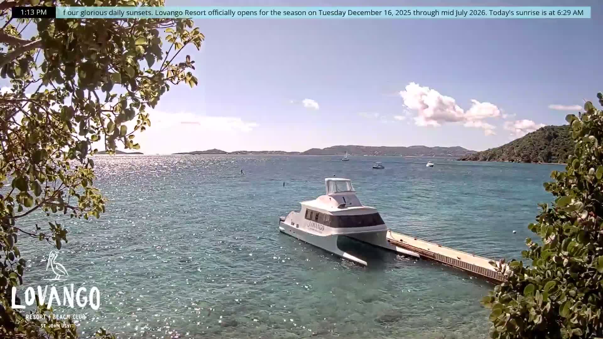 U.S Virgin Island, Lovango Cay Port Live Cam - Lovango Cay, Cruz Bay, St. John, United States Virgin Islands, USA