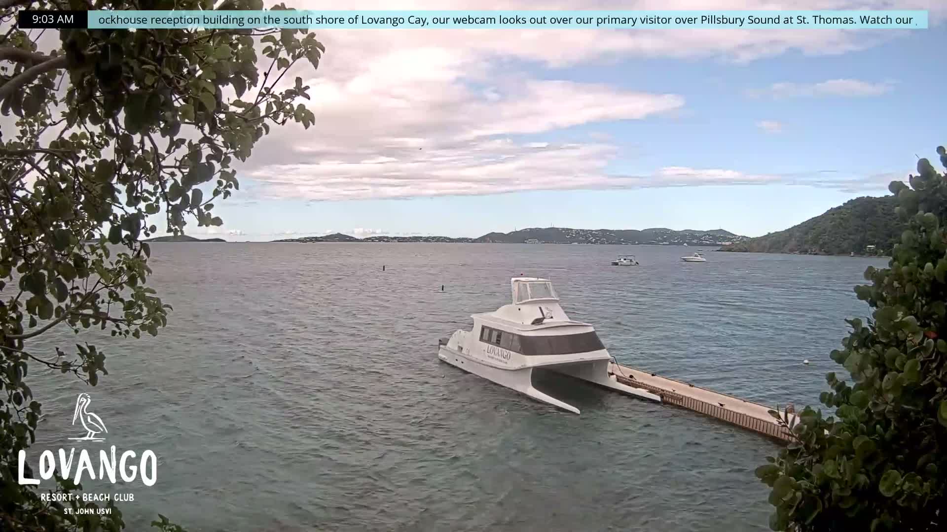 U.S Virgin Island, Lovango Cay Port Live Cam - Lovango Cay, Cruz Bay, St. John, United States Virgin Islands, USA