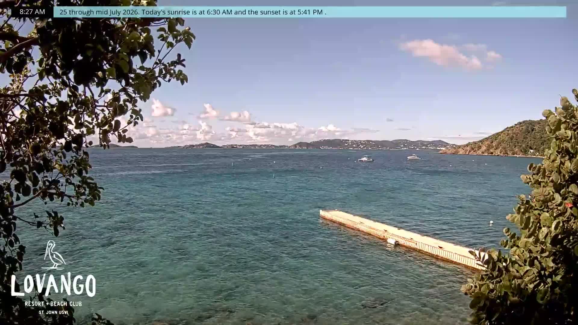 U.S Virgin Island, Lovango Cay Port Live Cam - Lovango Cay, Cruz Bay, St. John, United States Virgin Islands, USA