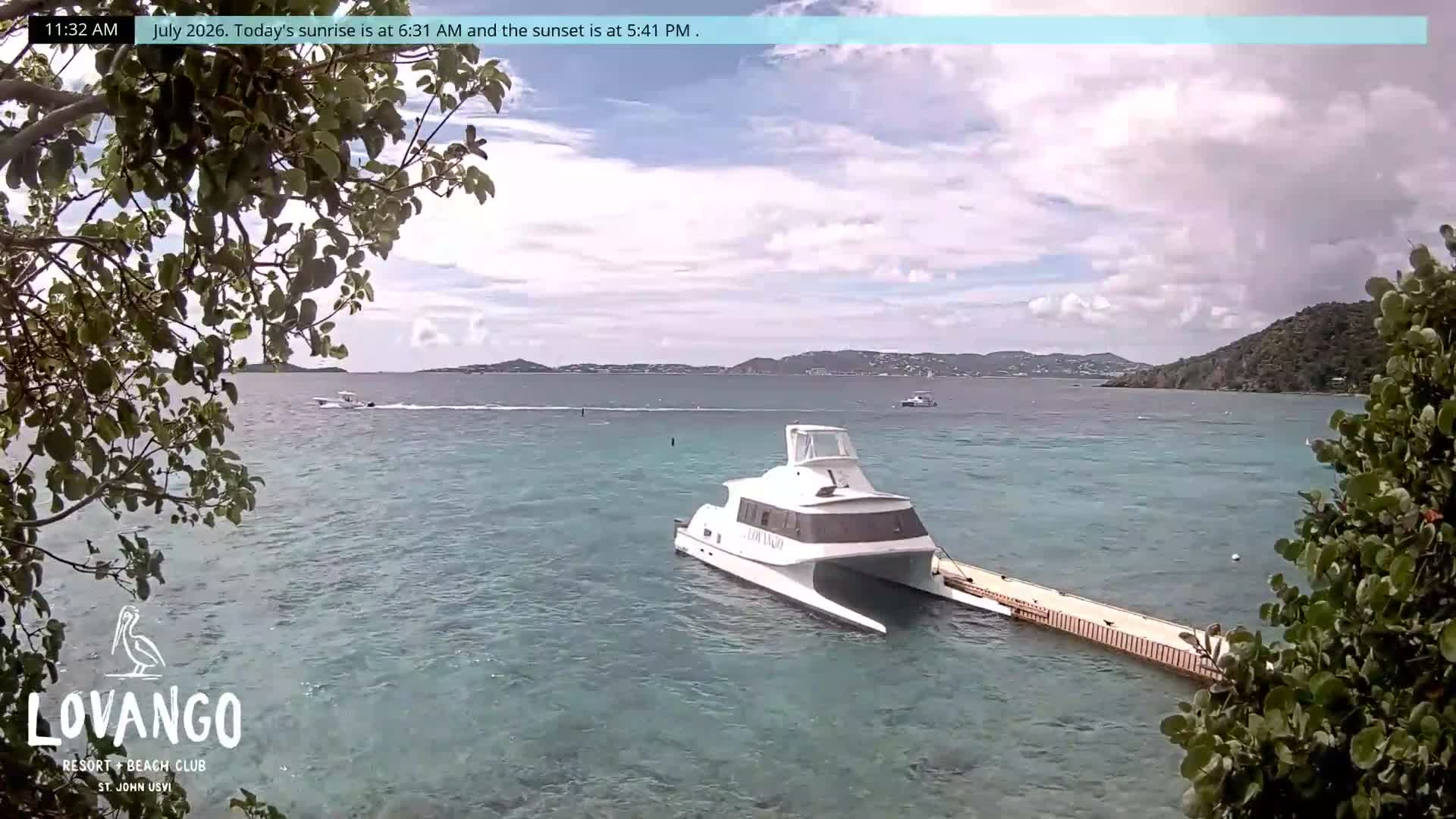 U.S Virgin Island, Lovango Cay Port Live Cam - Lovango Cay, Cruz Bay, St. John, United States Virgin Islands, USA