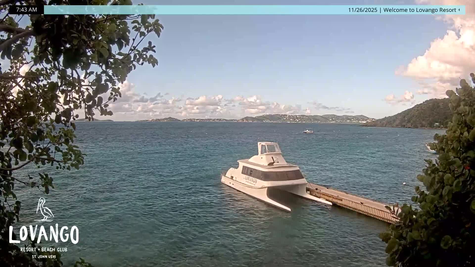 U.S Virgin Island, Lovango Cay Port Live Cam - Lovango Cay, Cruz Bay, St. John, United States Virgin Islands, USA
