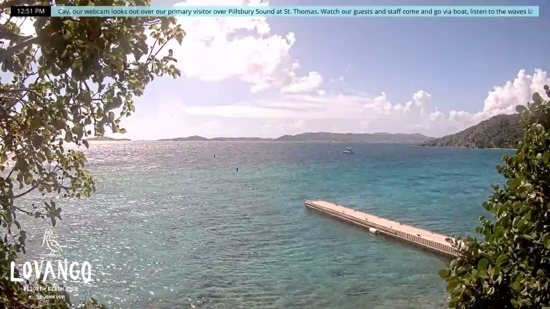 U.S Virgin Island, Lovango Cay Port Live Cam - Lovango Cay, Cruz Bay, St. John, United States Virgin Islands, USA