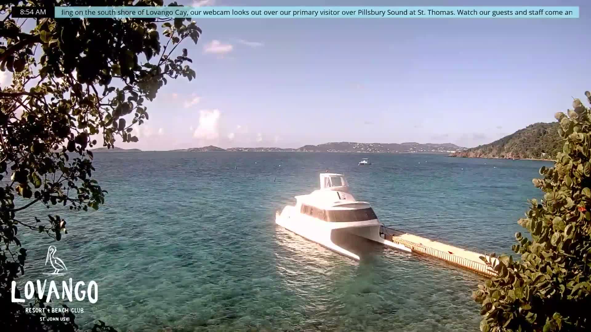 U.S Virgin Island, Lovango Cay Port Live Cam - Lovango Cay, Cruz Bay, St. John, United States Virgin Islands, USA