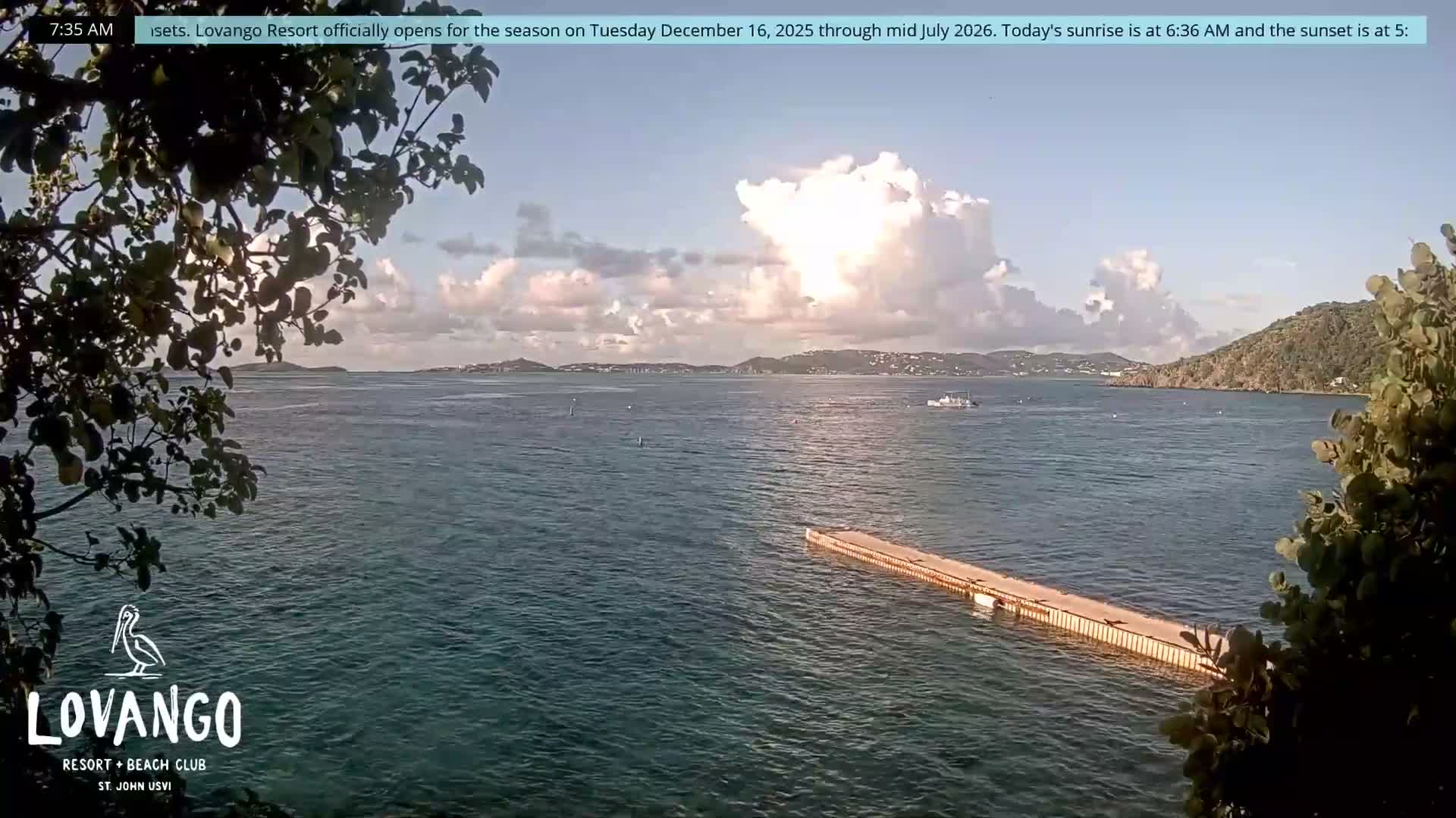 U.S Virgin Island, Lovango Cay Port Live Cam - Lovango Cay, Cruz Bay, St. John, United States Virgin Islands, USA
