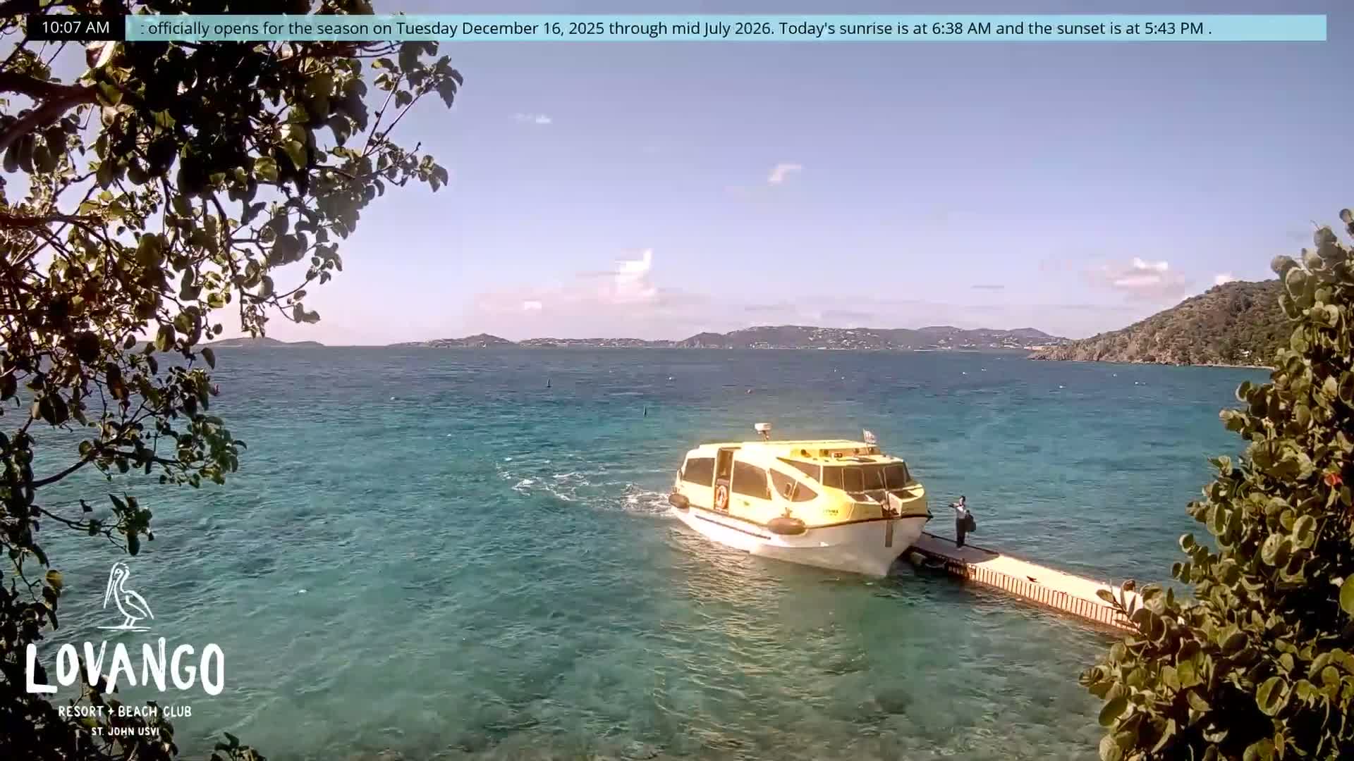 U.S Virgin Island, Lovango Cay Port Live Cam - Lovango Cay, Cruz Bay, St. John, United States Virgin Islands, USA