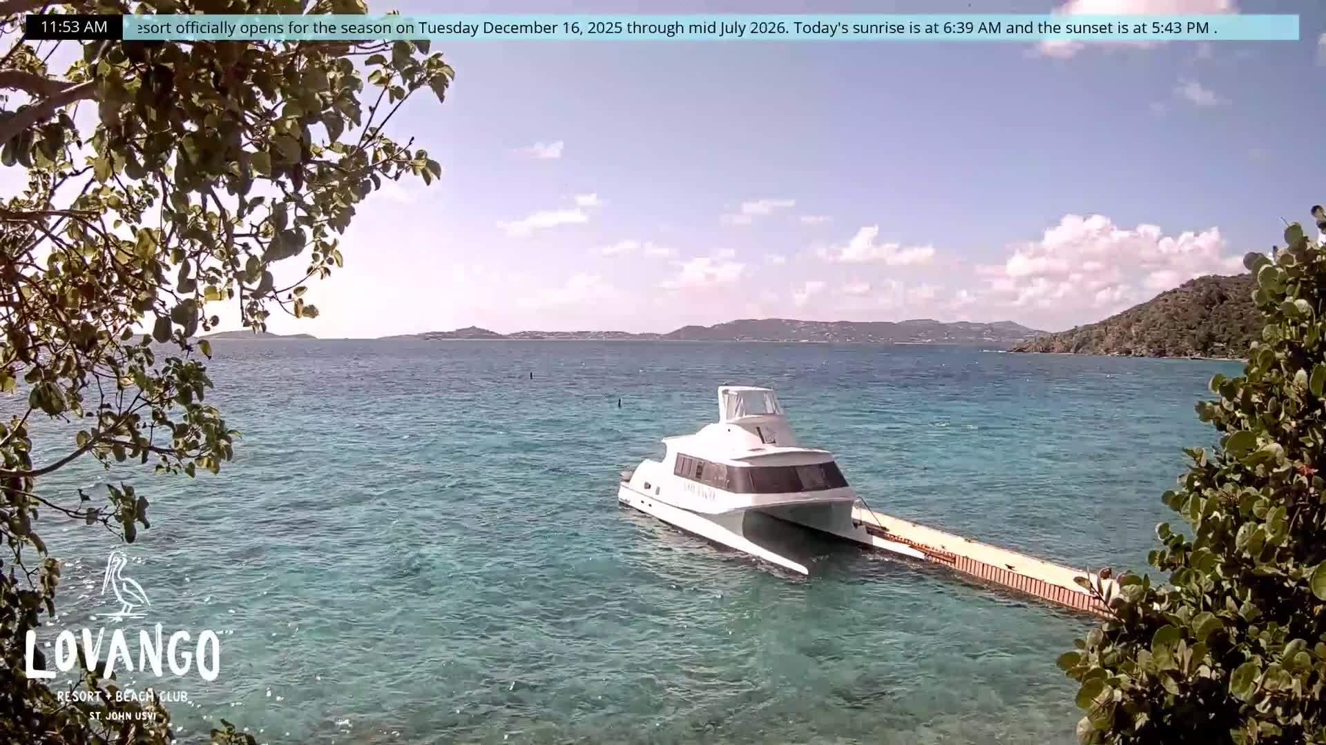 U.S Virgin Island, Lovango Cay Port Live Cam - Lovango Cay, Cruz Bay, St. John, United States Virgin Islands, USA