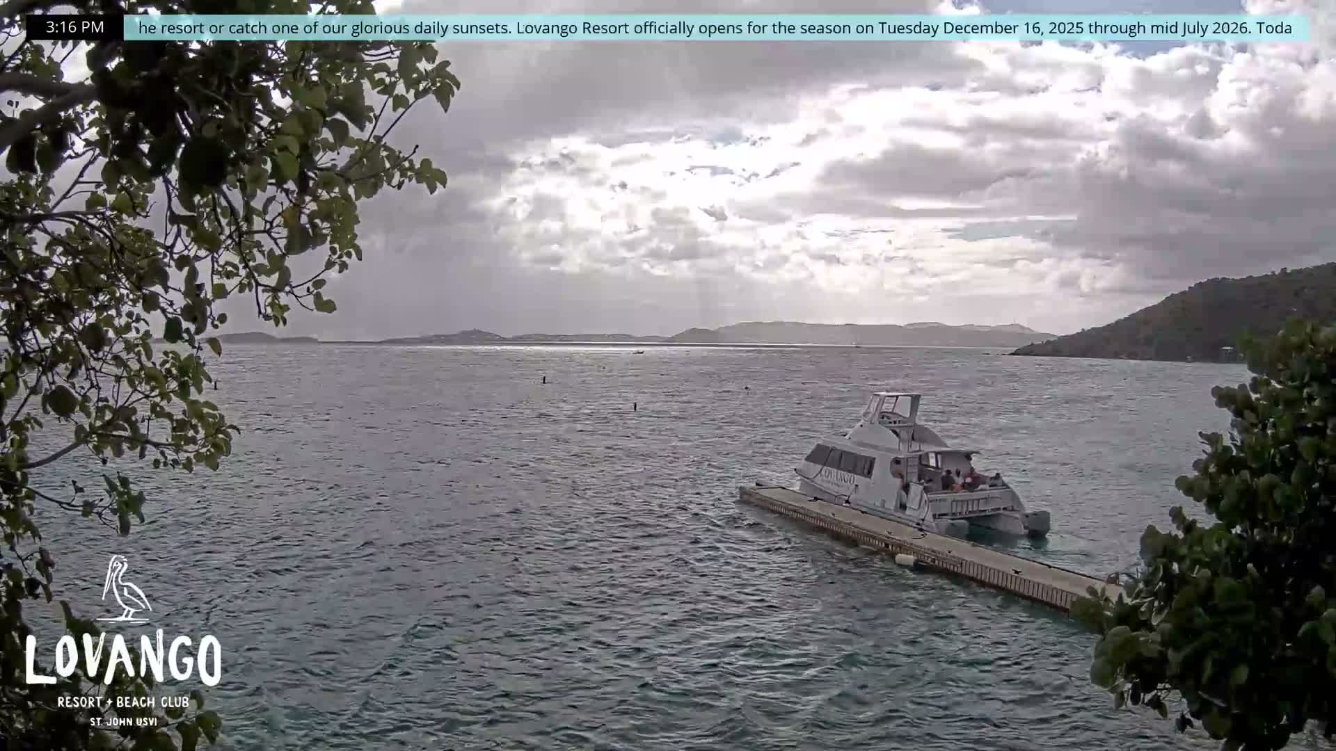 U.S Virgin Island, Lovango Cay Port Live Cam - Lovango Cay, Cruz Bay, St. John, United States Virgin Islands, USA
