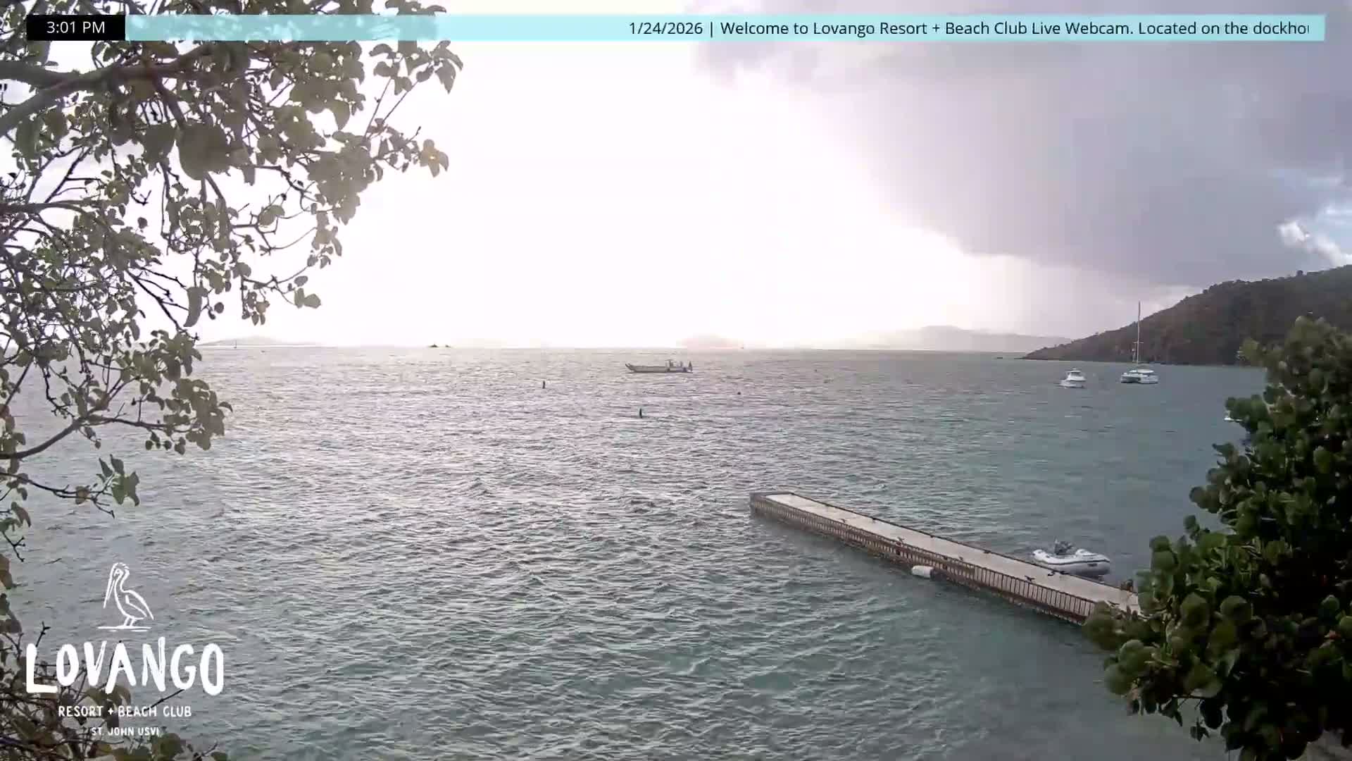 U.S Virgin Island, Lovango Cay Port Live Cam - Lovango Cay, Cruz Bay, St. John, United States Virgin Islands, USA