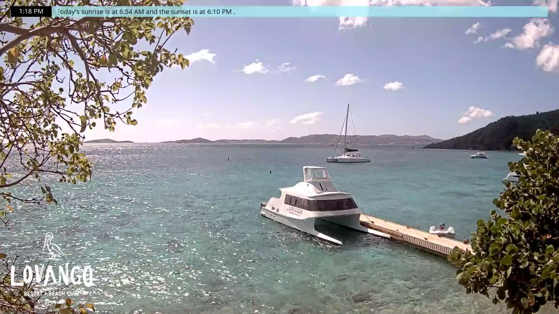 U.S Virgin Island, Lovango Cay Port Live Cam - Lovango Cay, Cruz Bay, St. John, United States Virgin Islands, USA