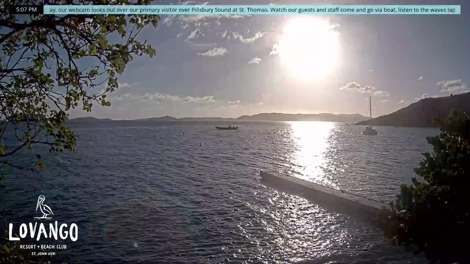 U.S Virgin Island, Lovango Cay Port Live Cam - Lovango Cay, Cruz Bay, St. John, United States Virgin Islands, USA