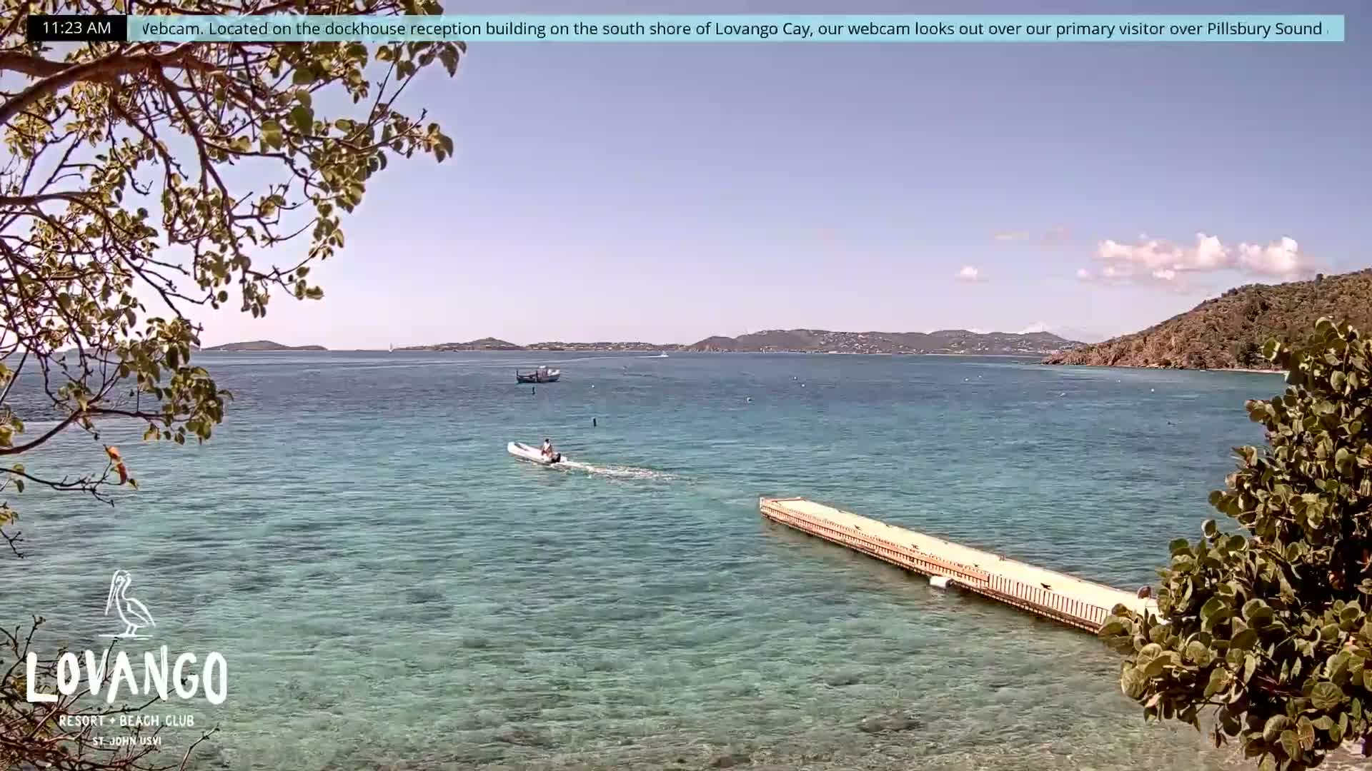U.S Virgin Island, Lovango Cay Port Live Cam - Lovango Cay, Cruz Bay, St. John, United States Virgin Islands, USA