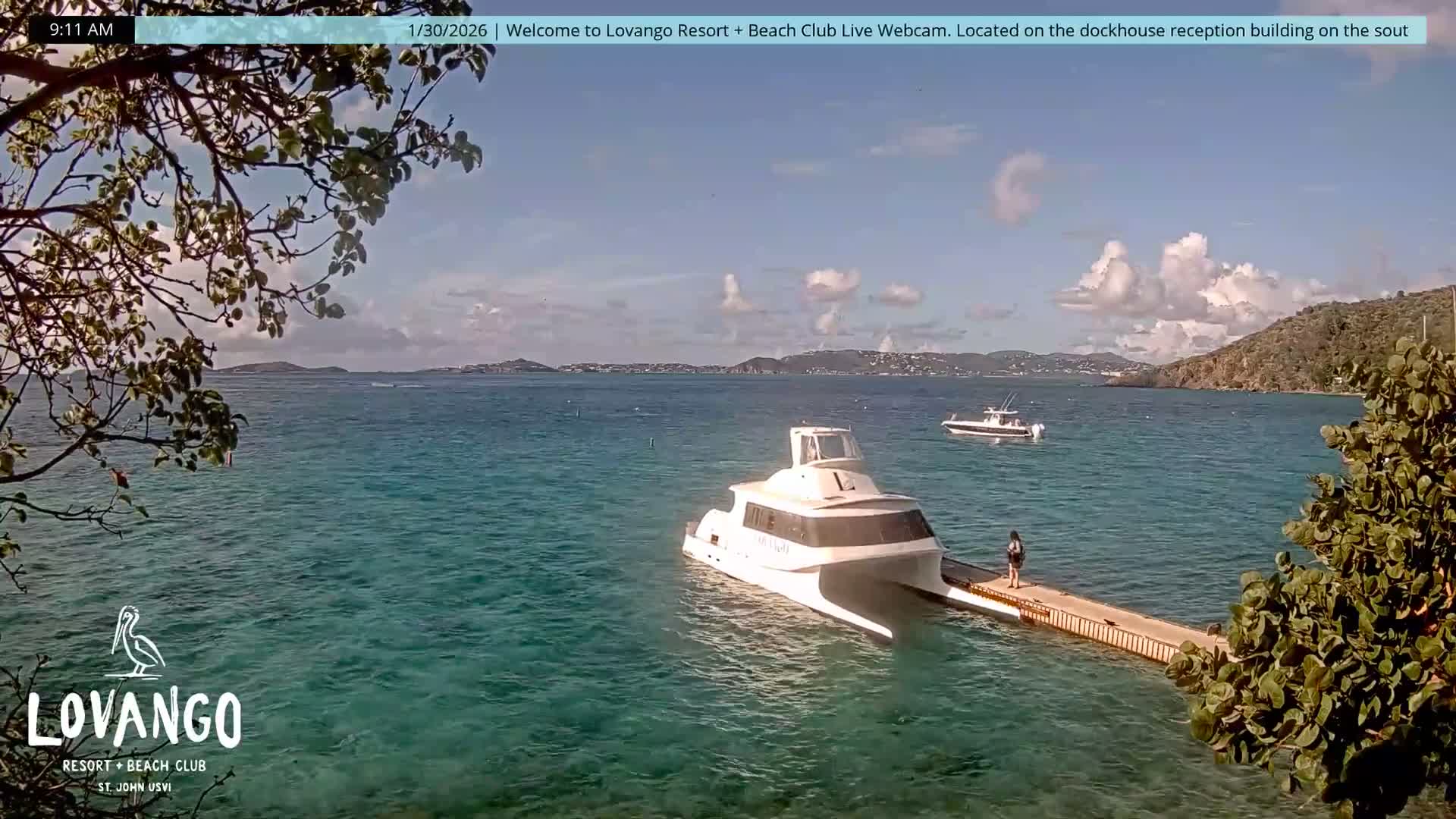 U.S Virgin Island, Lovango Cay Port Live Cam - Lovango Cay, Cruz Bay, St. John, United States Virgin Islands, USA