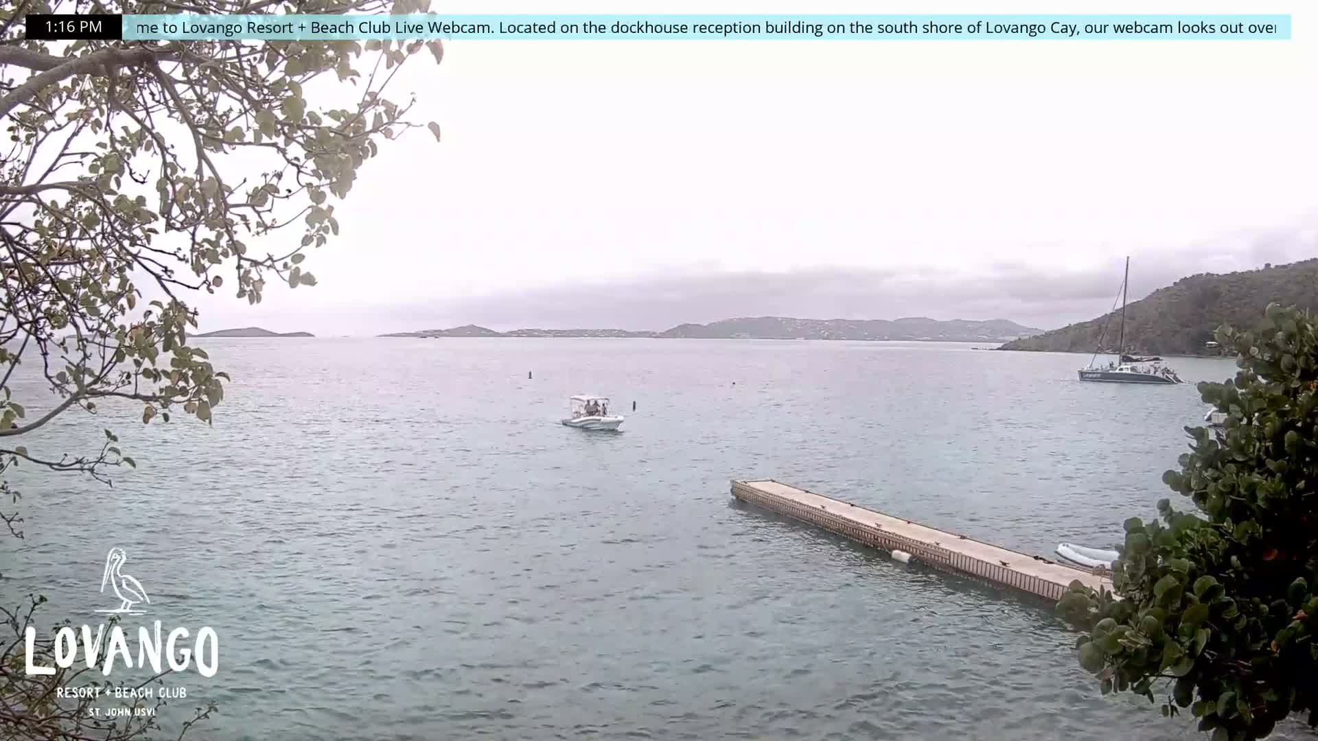 U.S Virgin Island, Lovango Cay Port Live Cam - Lovango Cay, Cruz Bay, St. John, United States Virgin Islands, USA