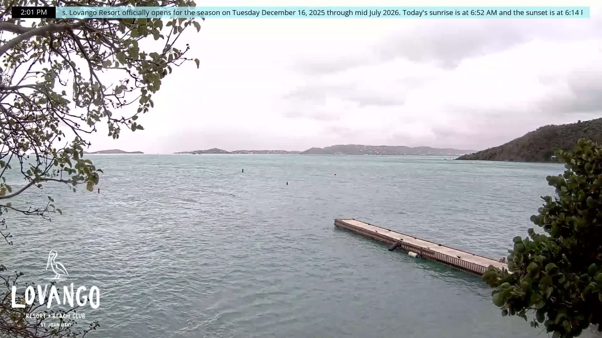 U.S Virgin Island, Lovango Cay Port Live Cam - Lovango Cay, Cruz Bay, St. John, United States Virgin Islands, USA