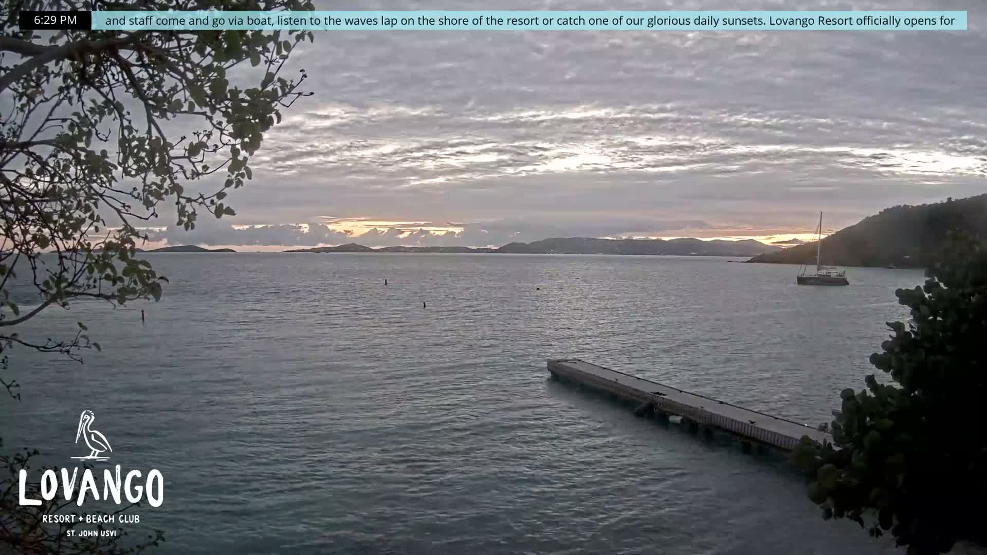 U.S Virgin Island, Lovango Cay Port Live Cam - Lovango Cay, Cruz Bay, St. John, United States Virgin Islands, USA