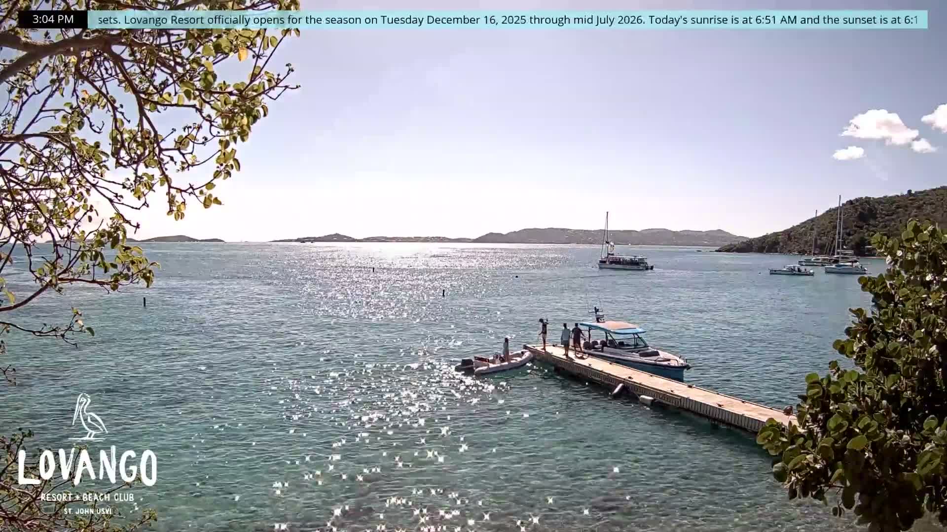 U.S Virgin Island, Lovango Cay Port Live Cam - Lovango Cay, Cruz Bay, St. John, United States Virgin Islands, USA