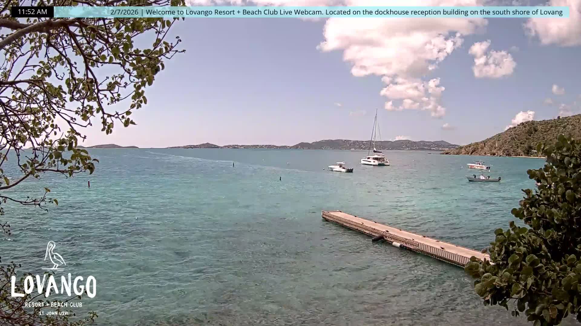U.S Virgin Island, Lovango Cay Port Live Cam - Lovango Cay, Cruz Bay, St. John, United States Virgin Islands, USA