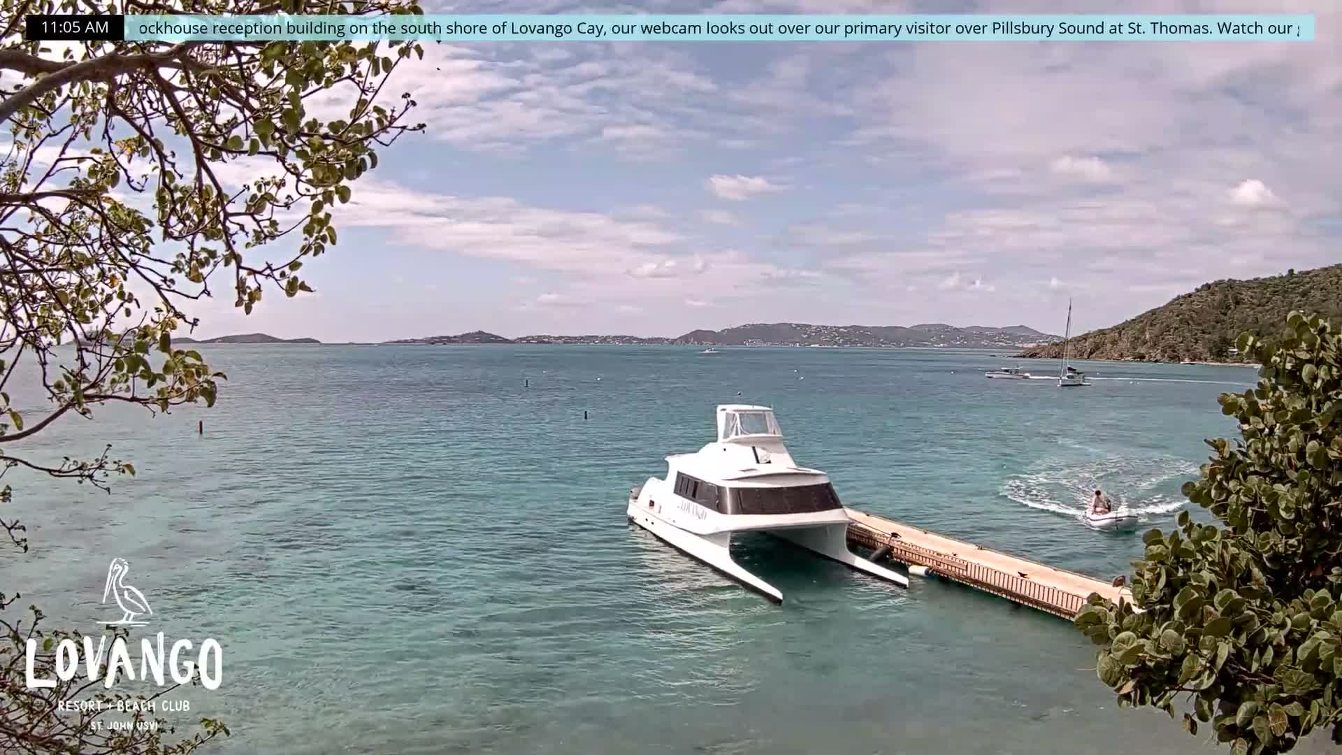 U.S Virgin Island, Lovango Cay Port Live Cam - Lovango Cay, Cruz Bay, St. John, United States Virgin Islands, USA